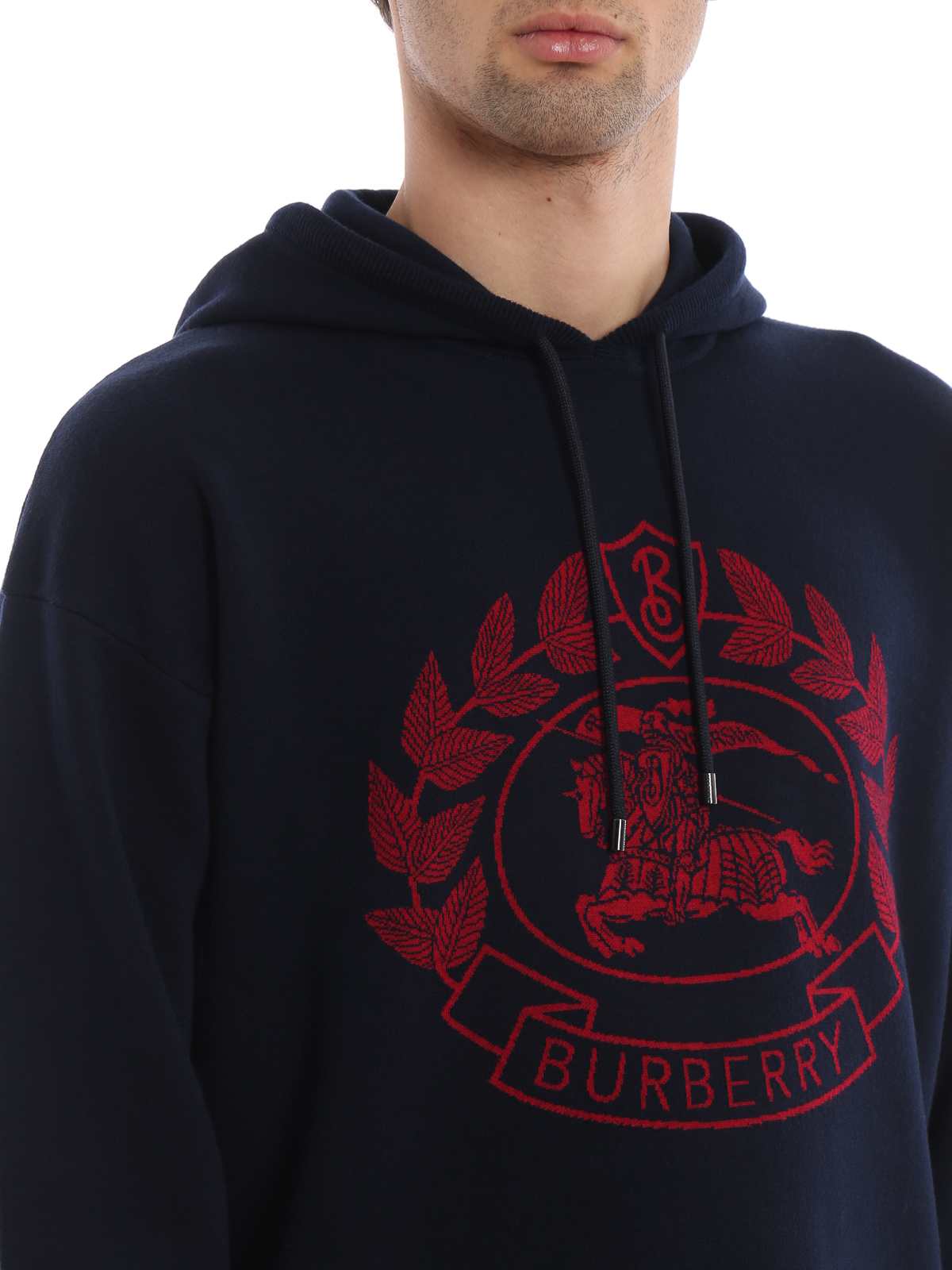 burberry hoodie navy