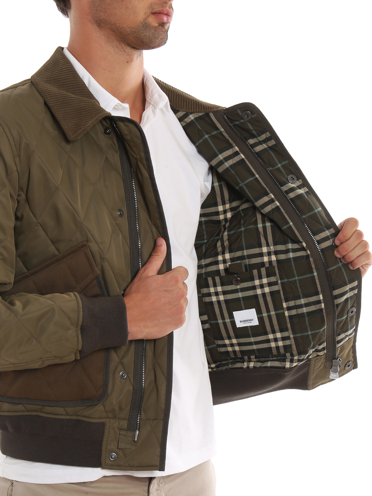 burberry diamond quilted jacket mens