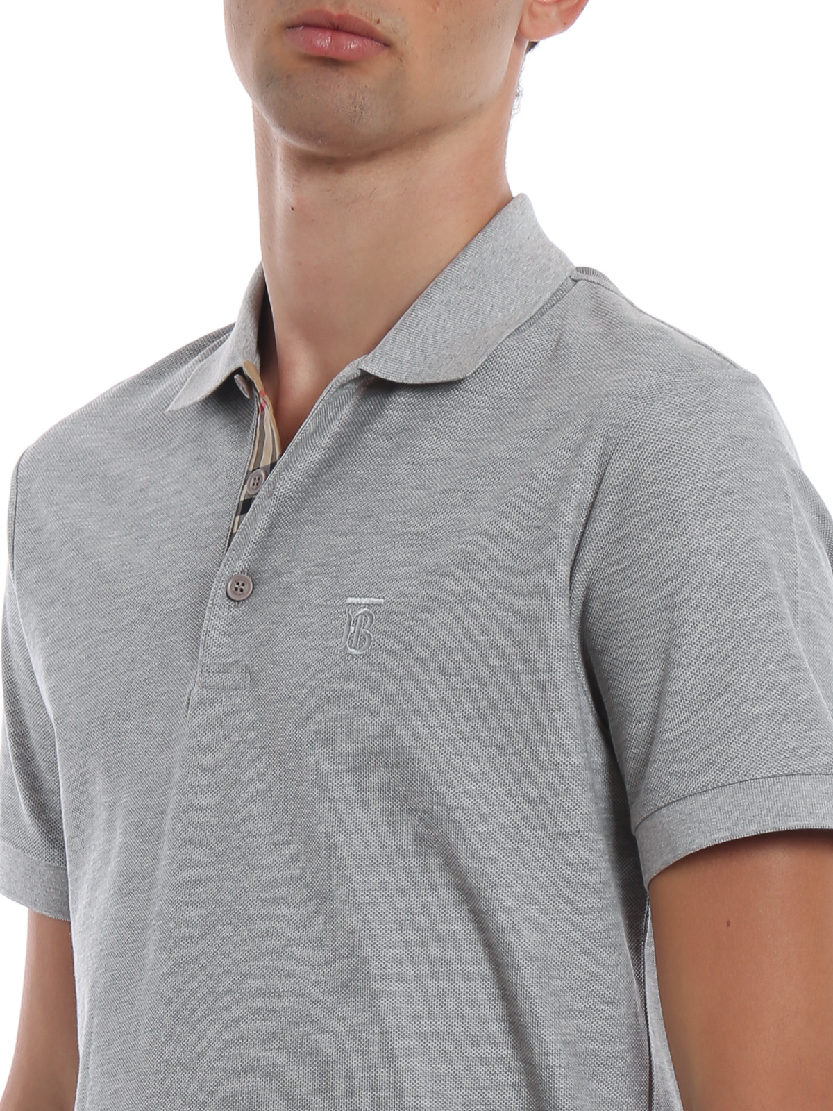 Burberry Grey Polo Shirt Flash Sales, SAVE 55% 