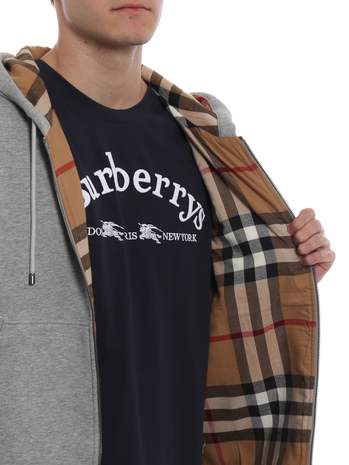 Sweatshirts & Sweaters Burberry - Fordson melange grey hoodie - 4061802