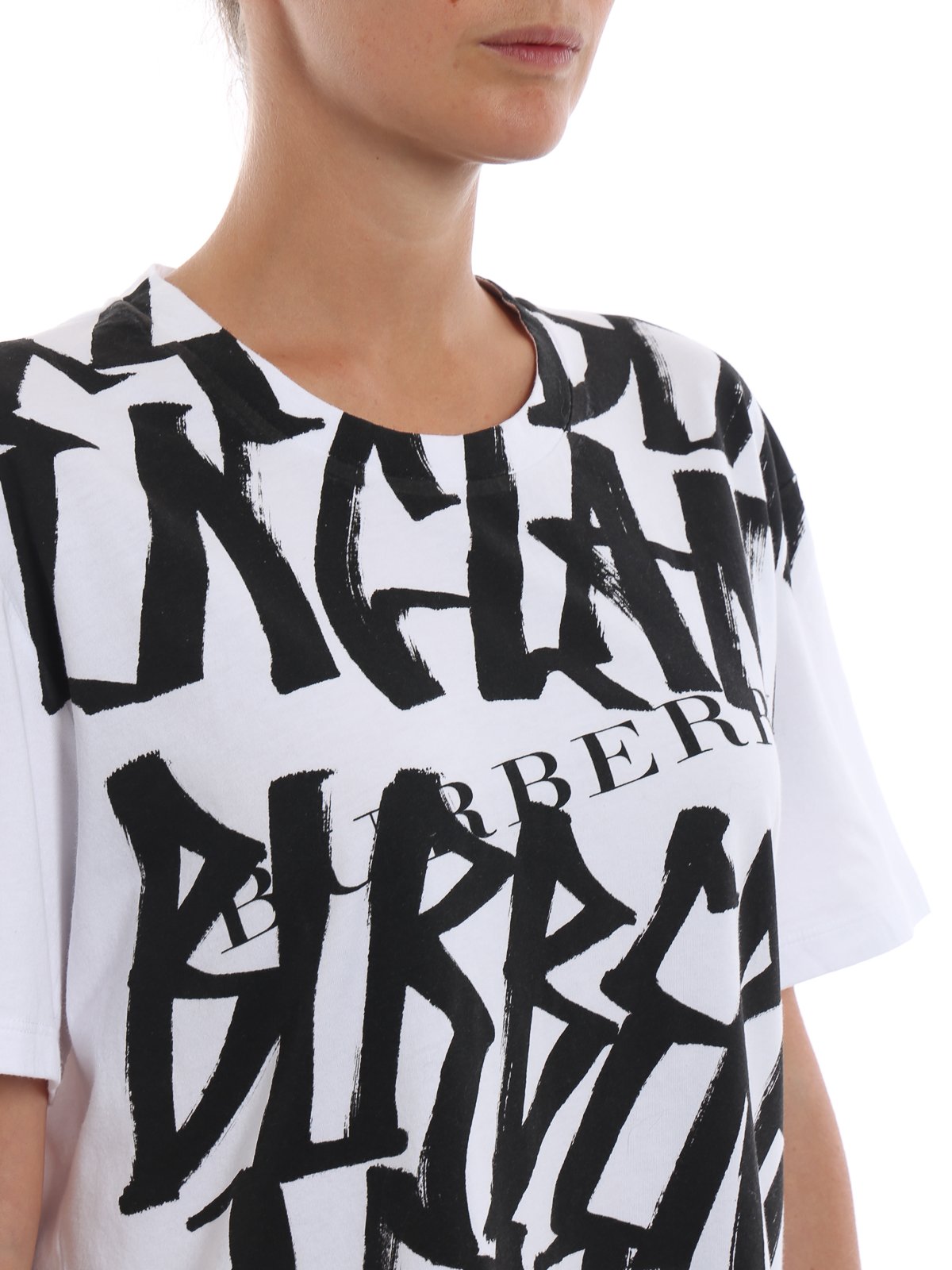 T-shirts Burberry - Graffiti-style logo print T-shirt - 4073735