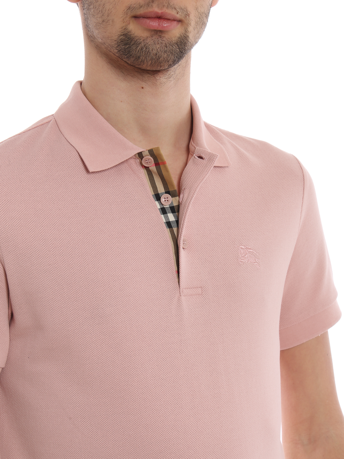 Polo shirts Burberry - Hartford chalk pink polo shirt - 8005283