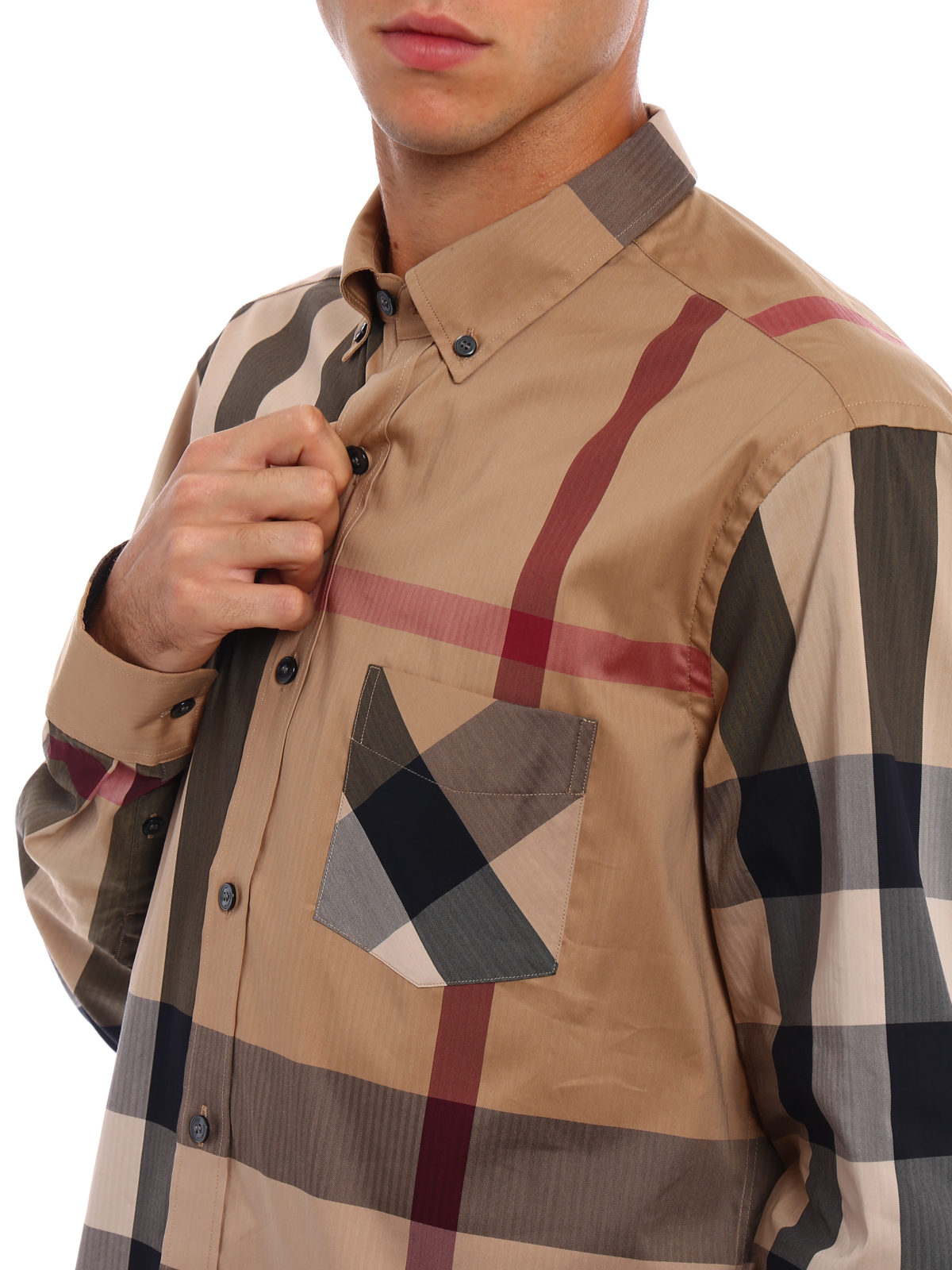 Camisas Burberry - Camisa Beis Para Hombre - 4045831 | iKRIX tienda online