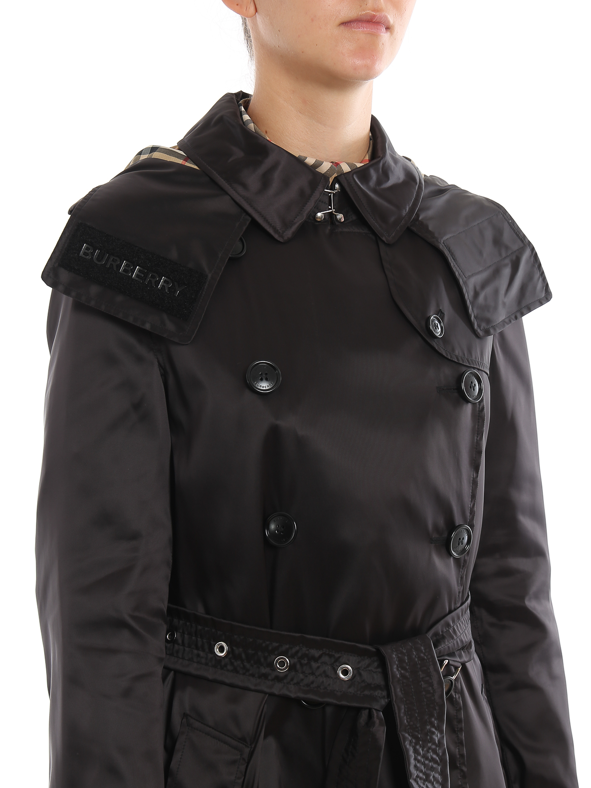Kensington black light trench coat 