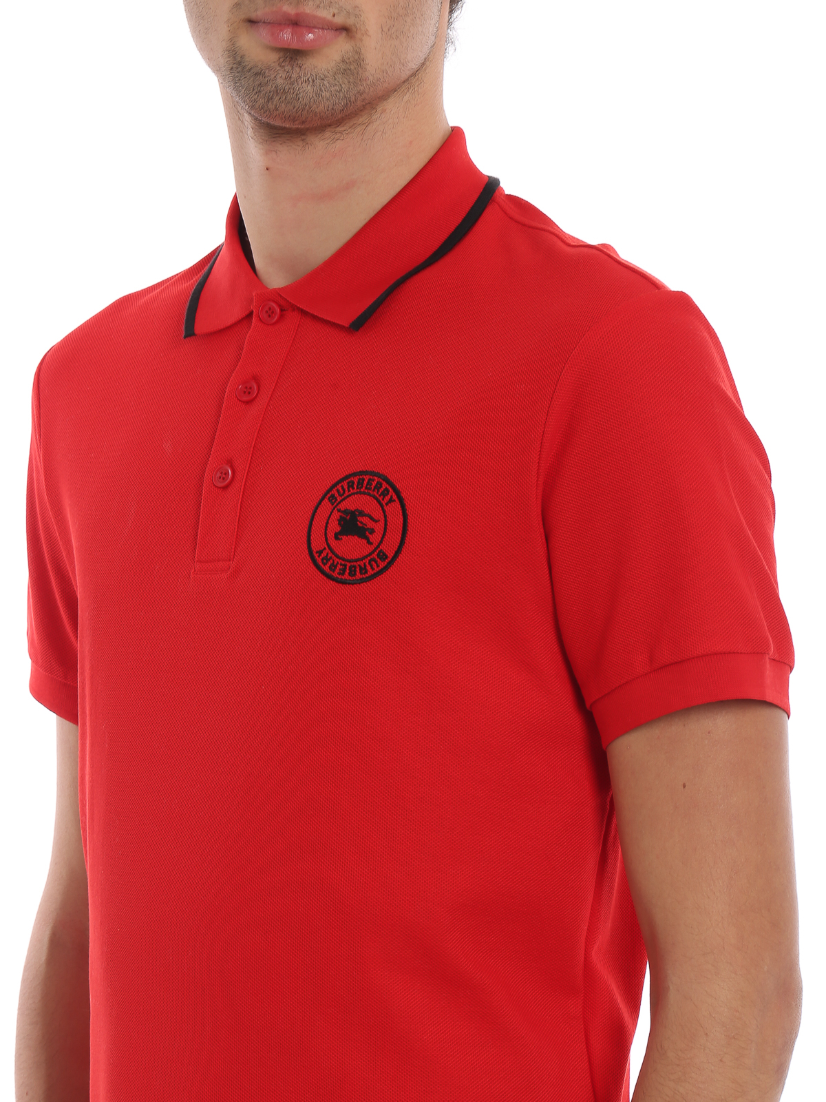red polo jersey