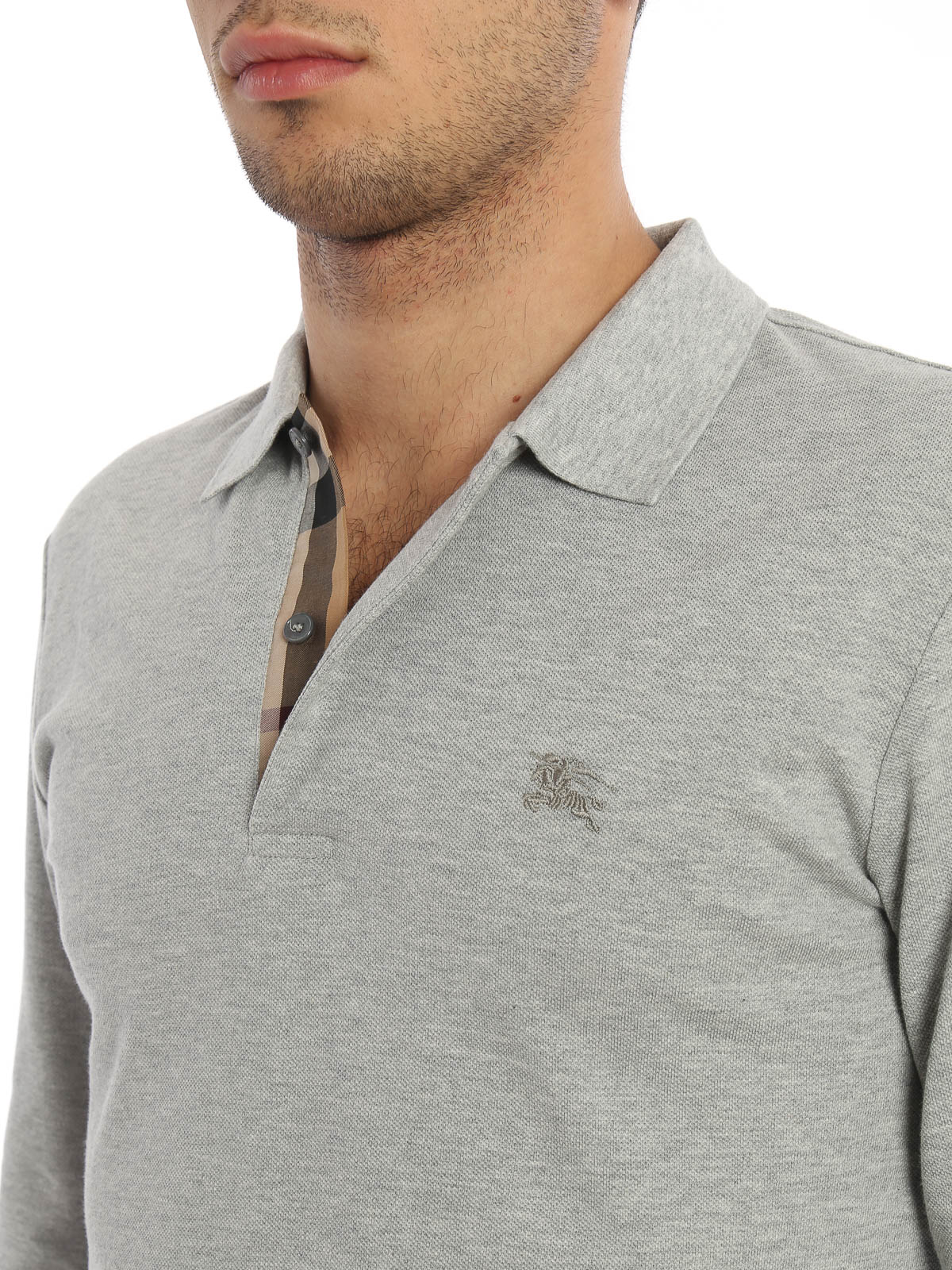 Polo shirts Burberry - Pique cotton long sleeve polo shirt - 39821731003