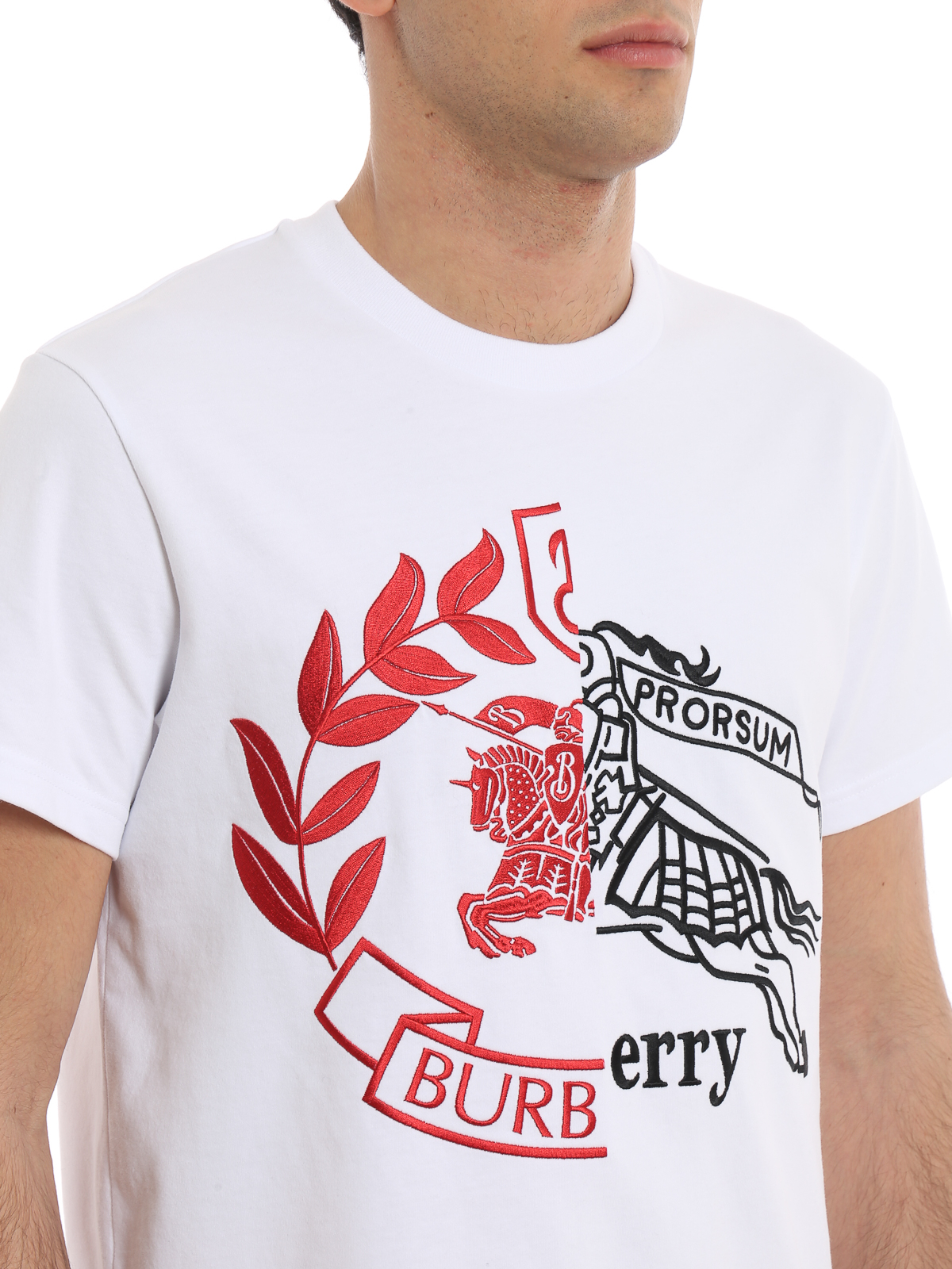 burberry embroidered shirt