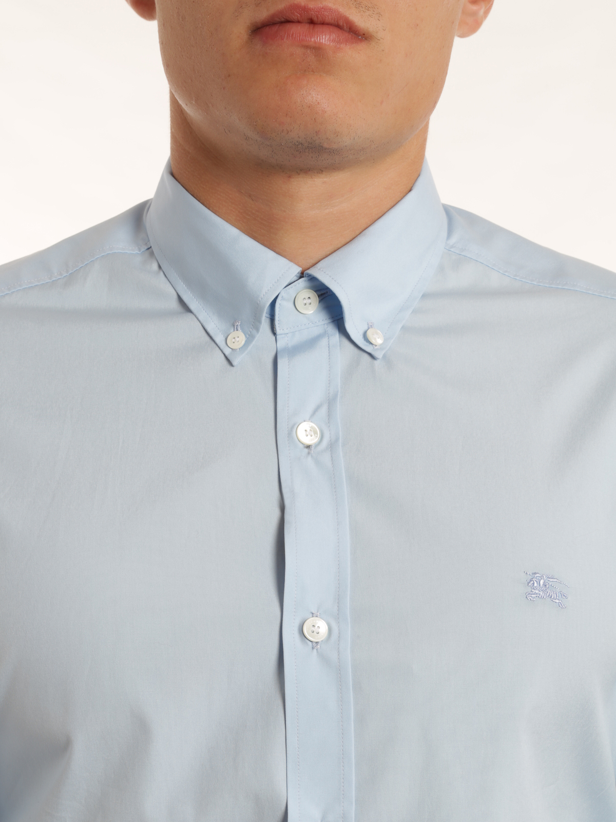 Camisas Burberry - Camisa Azul Claro Para Hombre - 39832091002PALEBLUE