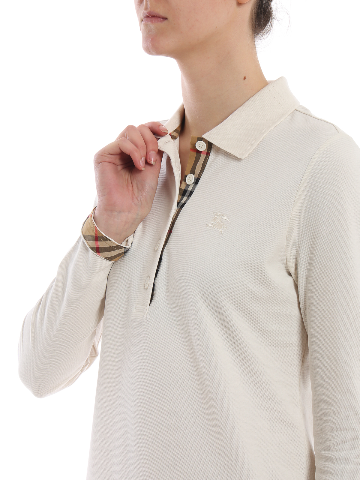 Introducir 86+ imagen burberry long sleeve polo shirt - Abzlocal.mx