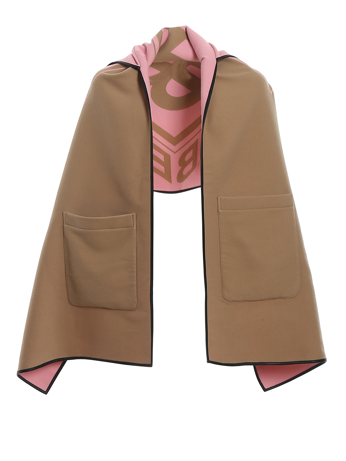 BURBERRY WOOL HOODED CAPE