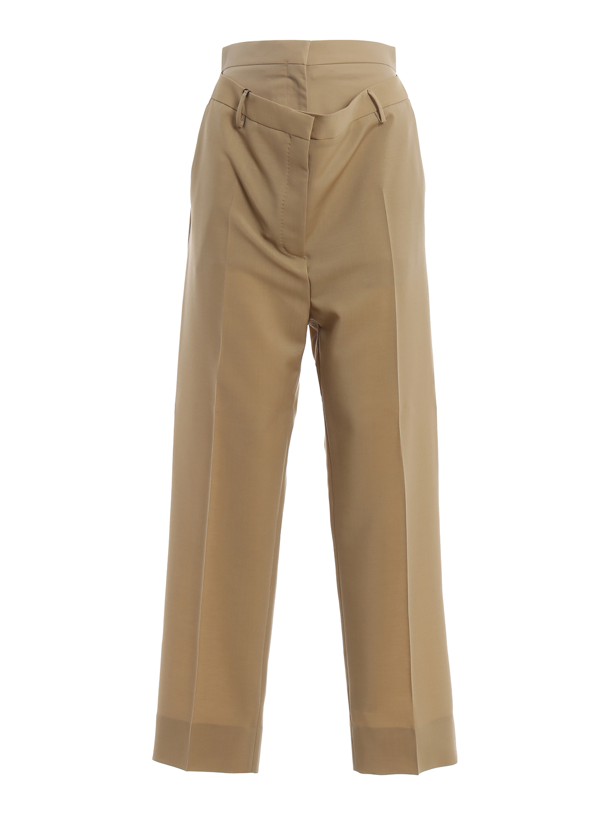 Casual trousers Burberry - Double-waist honey mohair and wool trousers -  4560837