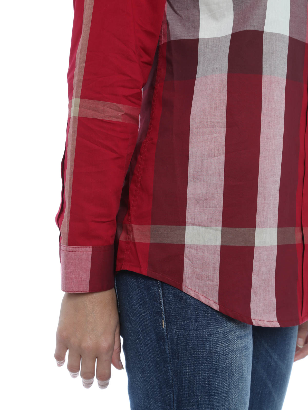 Camisas Burberry Camisa Roja Para Mujer 3990039 IKRIX Tienda Online |  