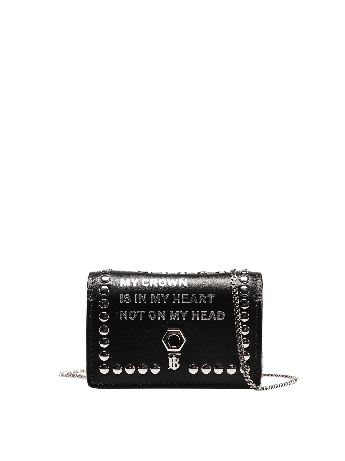 Clutches Burberry - Jessie studded leather wallet bag - 8012774