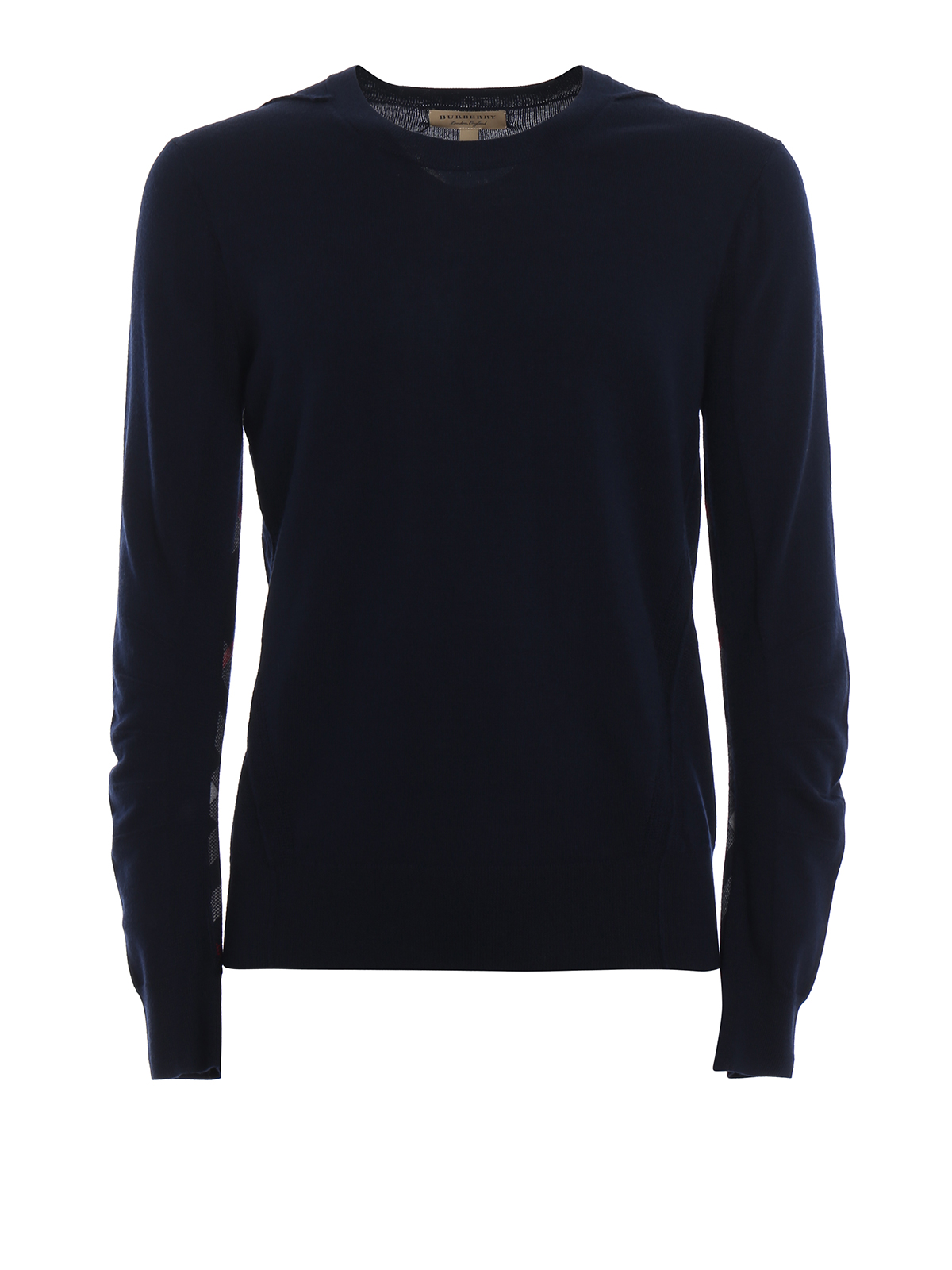 Crew necks Burberry - Carter navy blue wool sweater - 4061742 | iKRIX.com