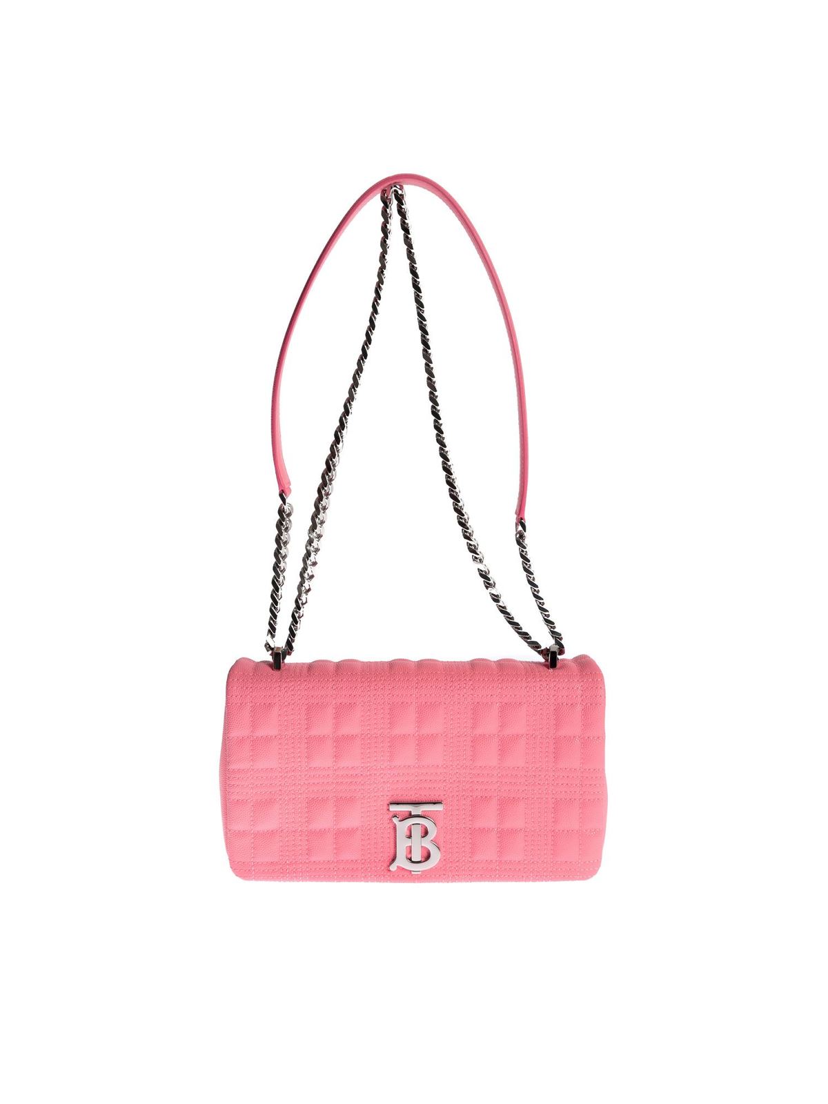 Cross body bags Burberry - Quilted Lola bag in pink - 8023889 ...