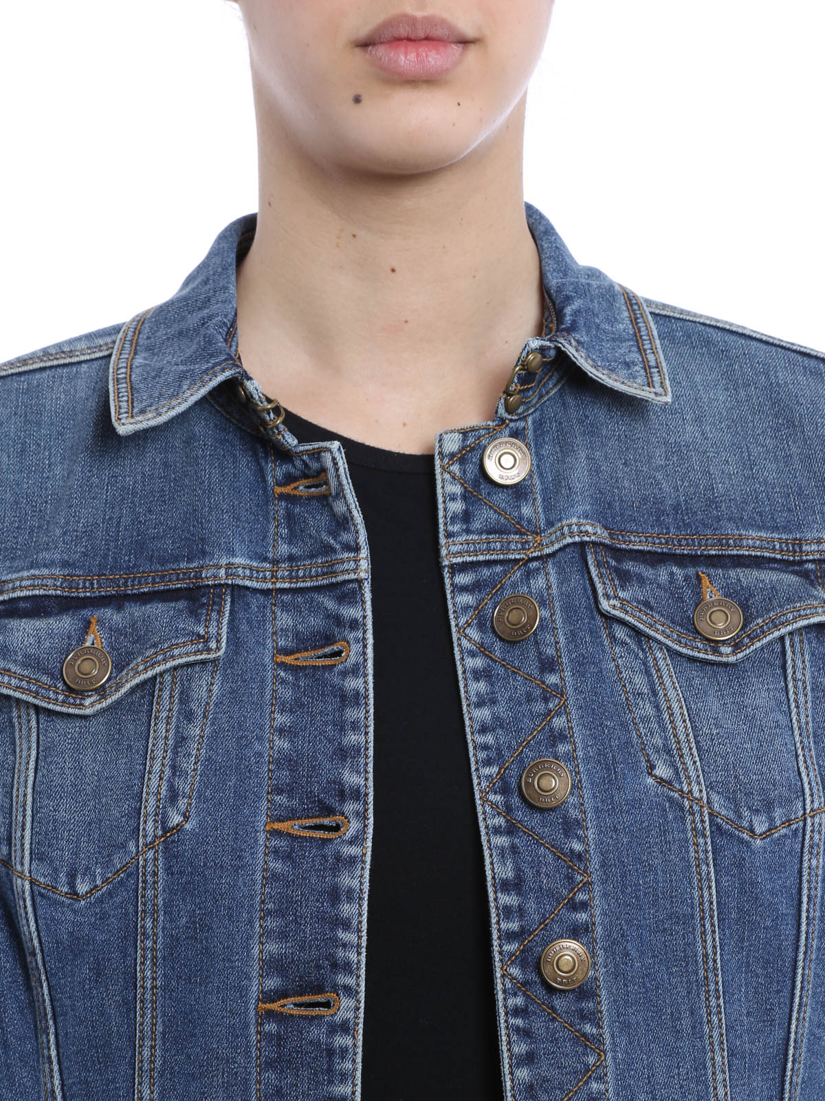 burberry denim coat