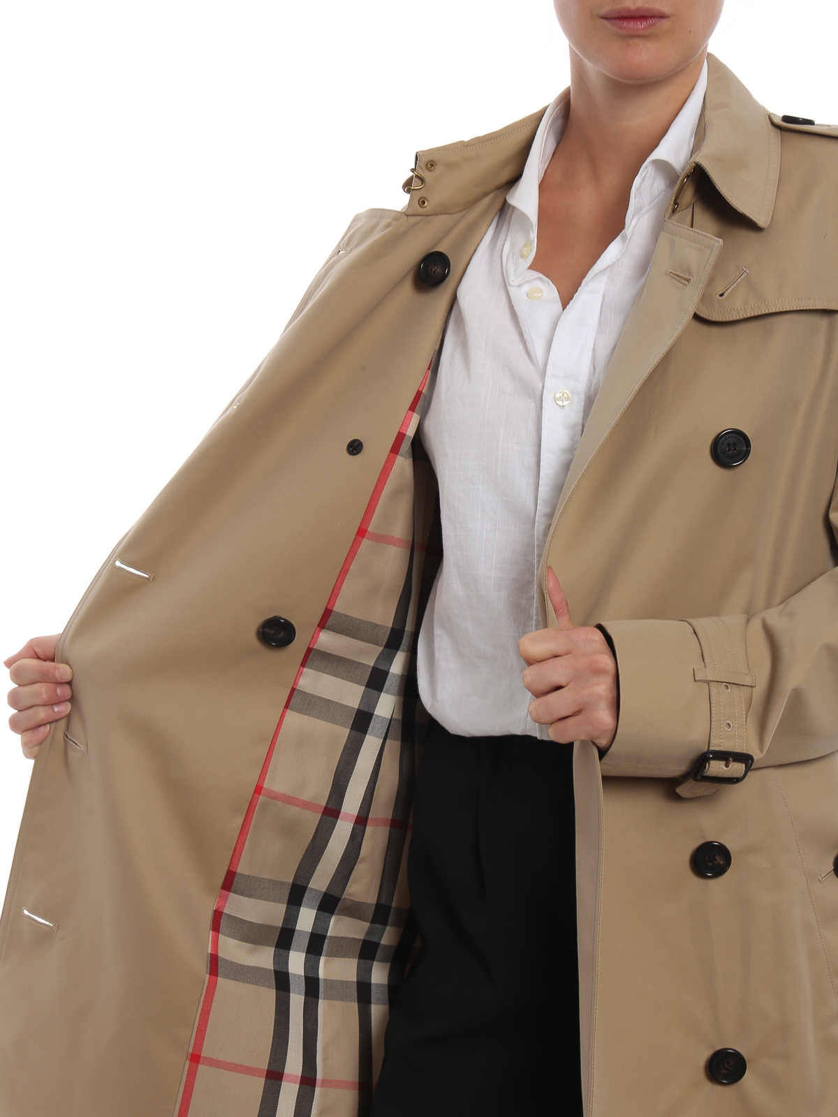 coats Burberry - Kensington Extra Long honey trench coat - 4006905