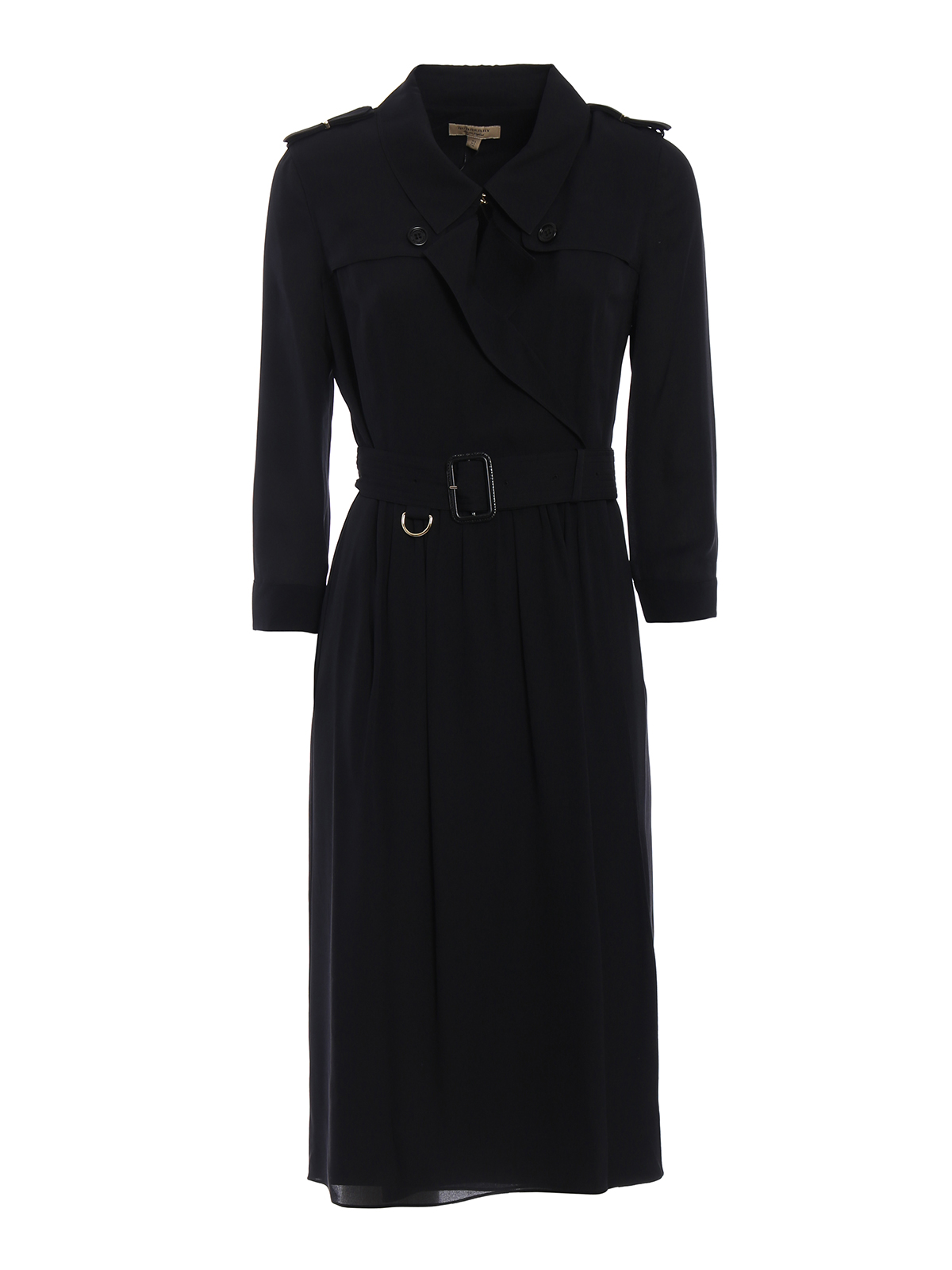 Knee length dresses Burberry - Agatha belted wrap silk dress - 4011964
