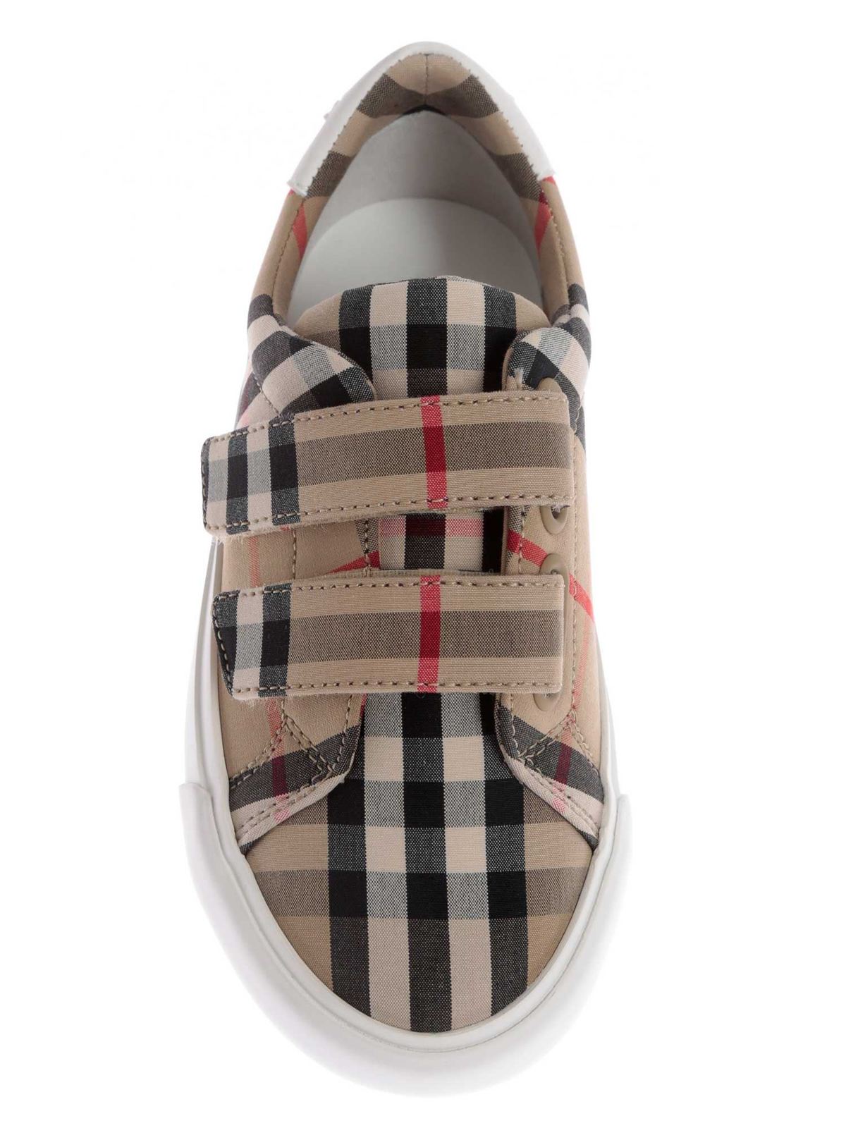 Trainers Burberry - Mini Markham Vintage Check motif sneakers - 8018819