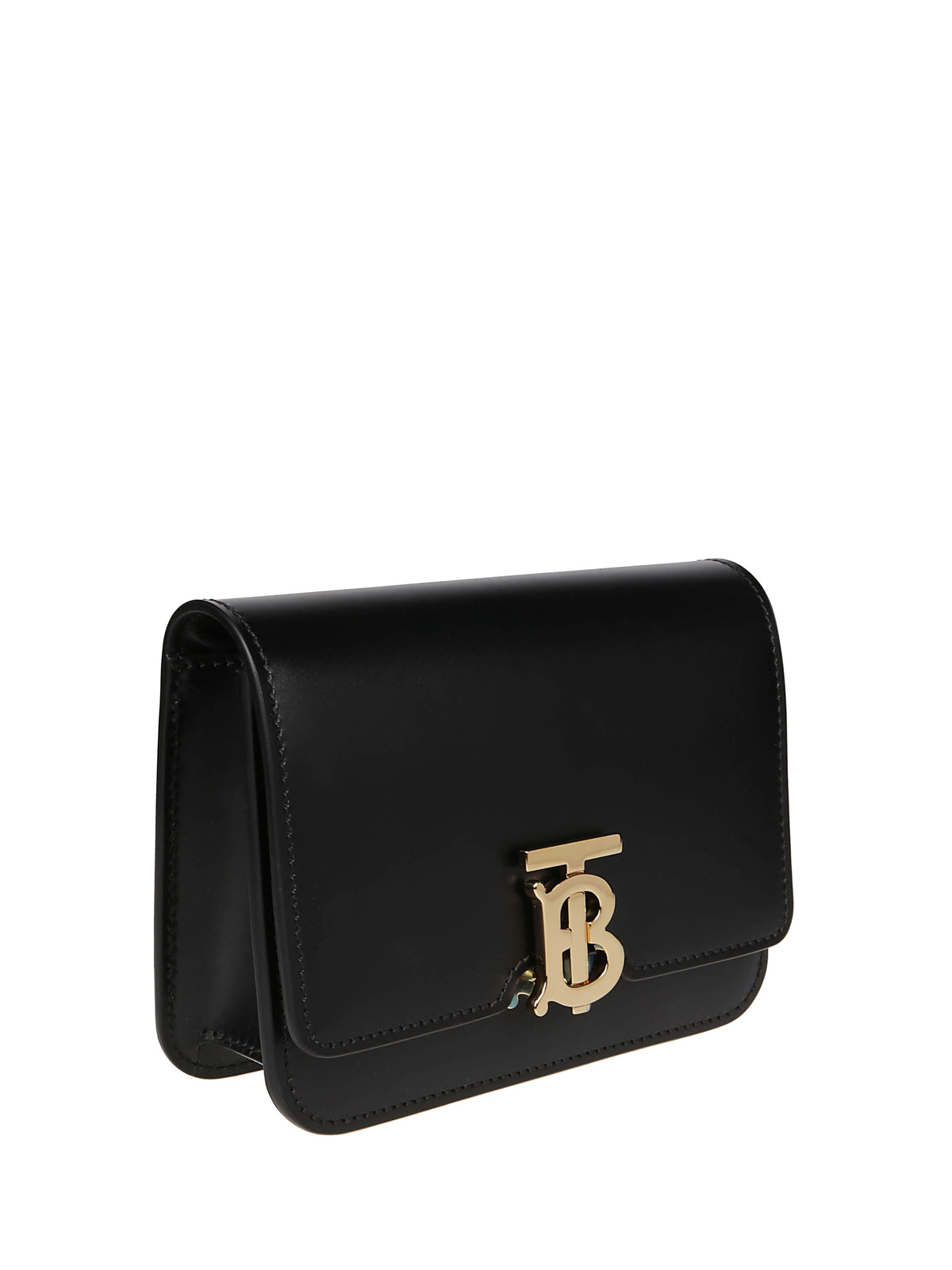 Belt bags Burberry - Black leather TB chain bum bag - 8012200 