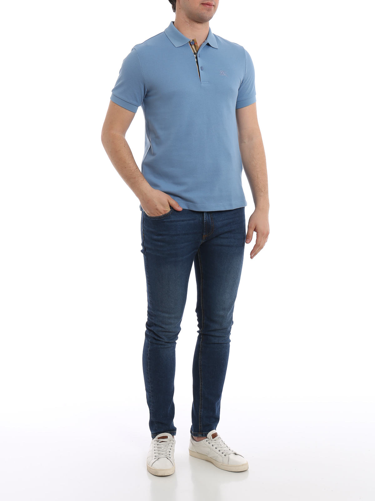 burberry polo blue