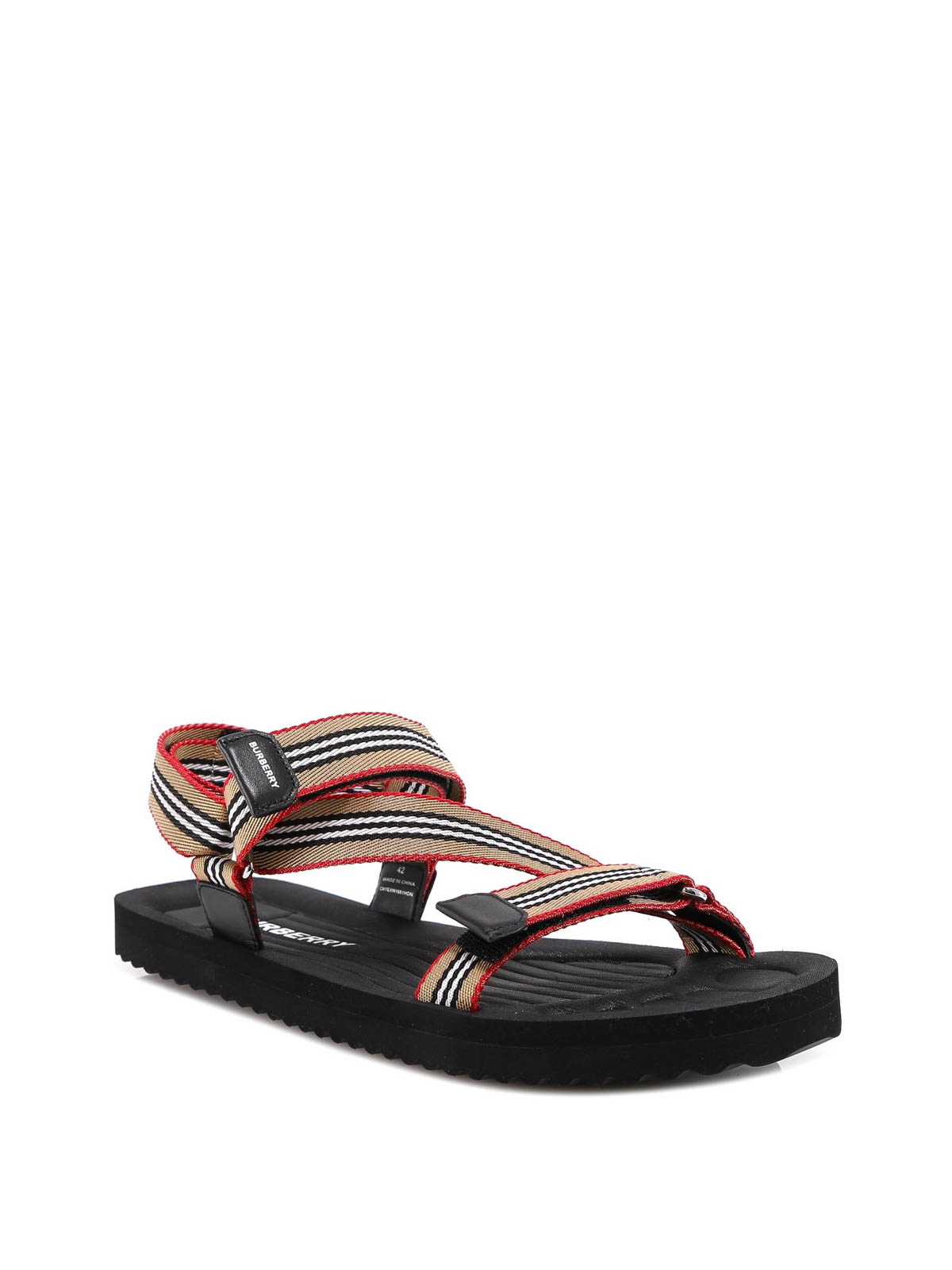 Sandals Burberry - Velcro strap rubber sandals - 8027399 