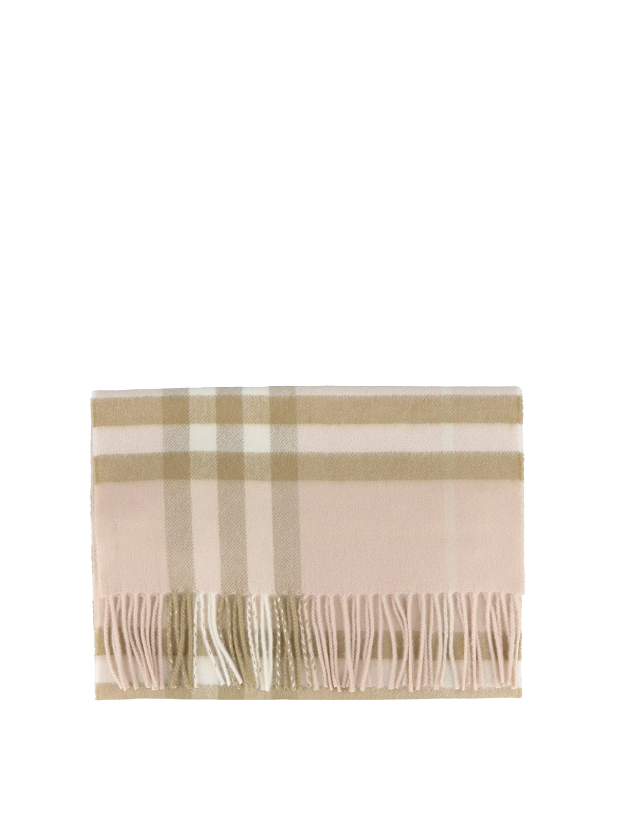 burberry giant check cashmere scarf ivory