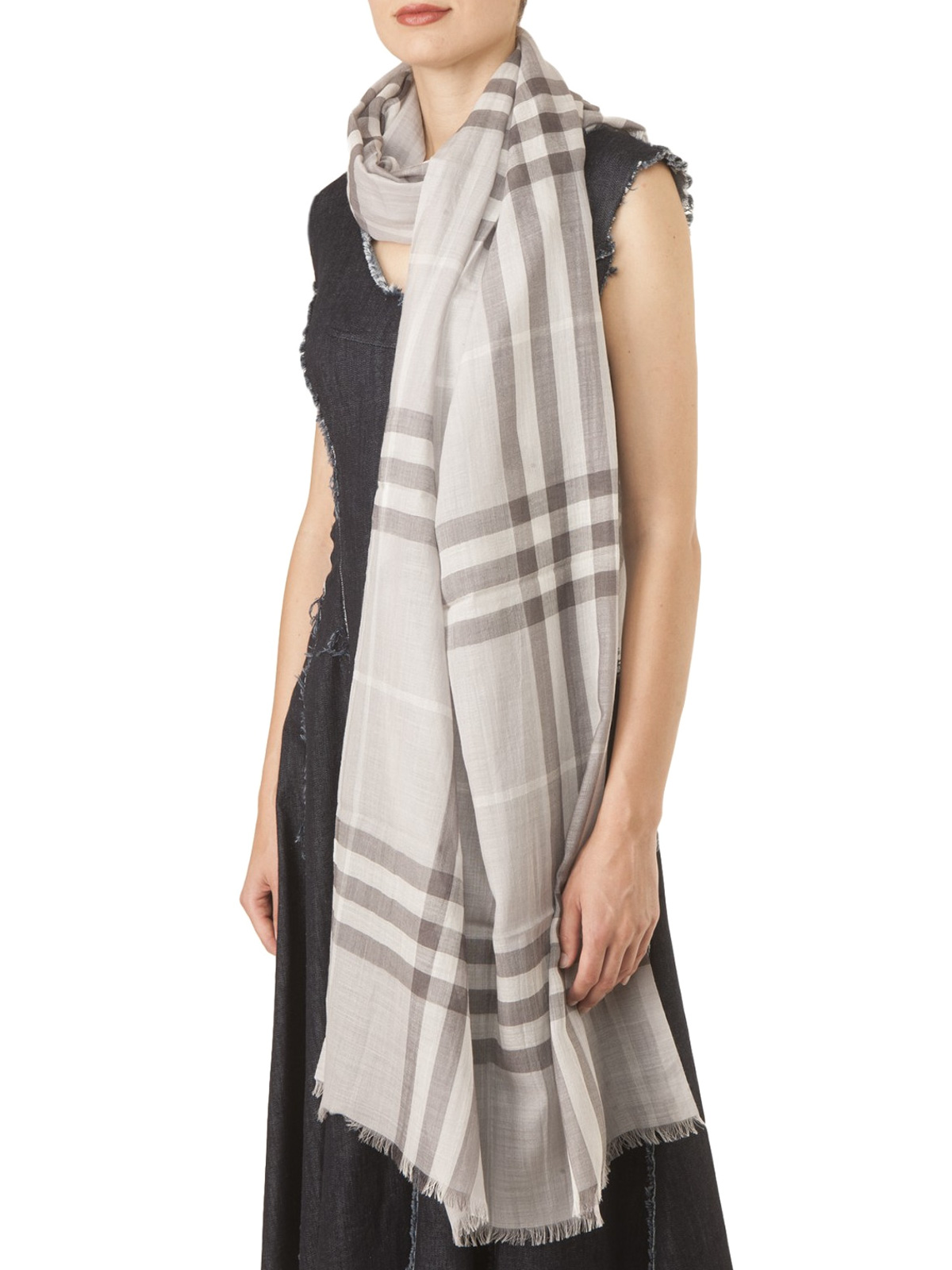 Scarves Burberry - Giant check wool and silk scarf - 39963761 