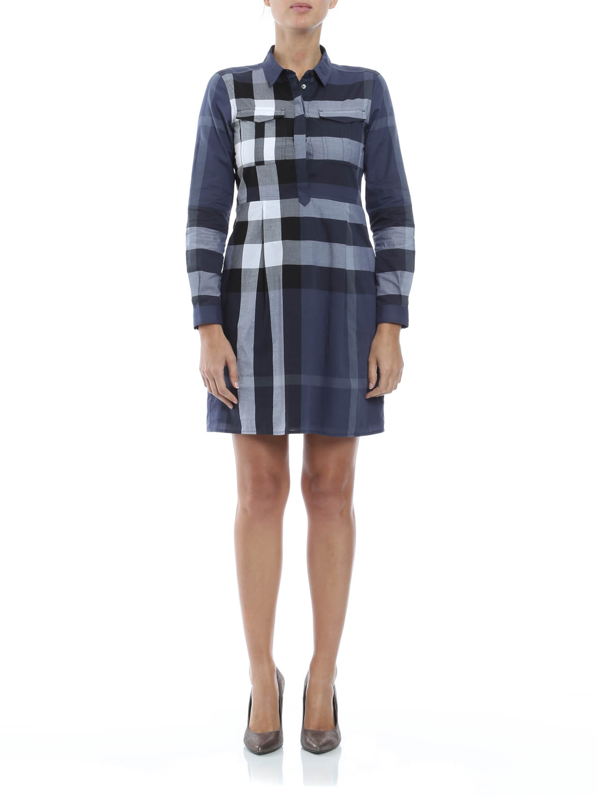 Short dresses Burberry - Chemisier dress - 40034451001DUSTYBLUE