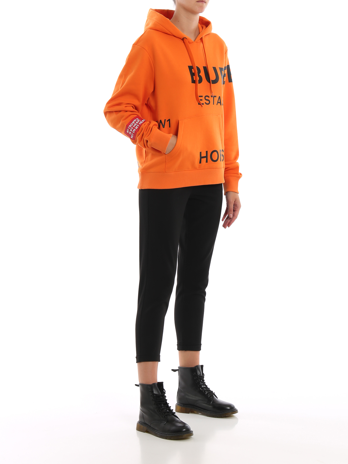 burberry orange hoodie