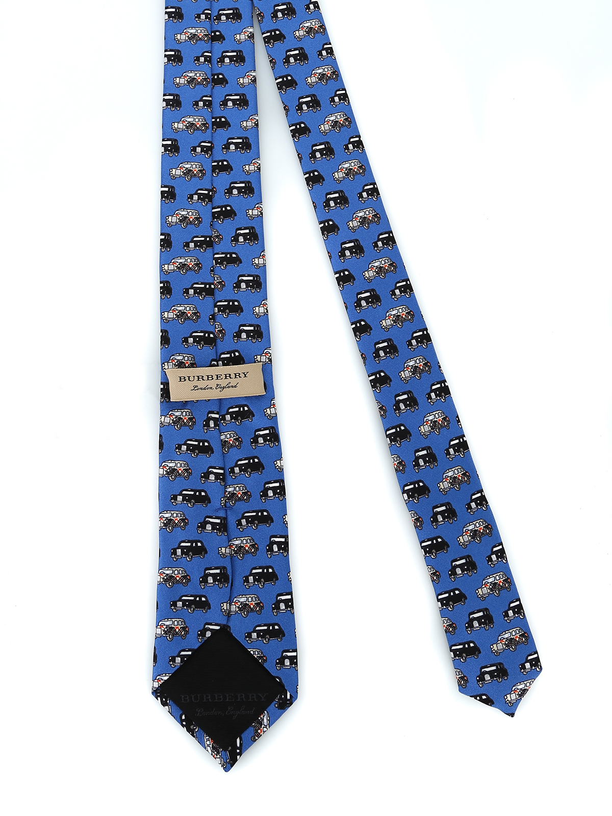 Ties & bow ties Burberry - Stanfield old car print silk tie - 8002106