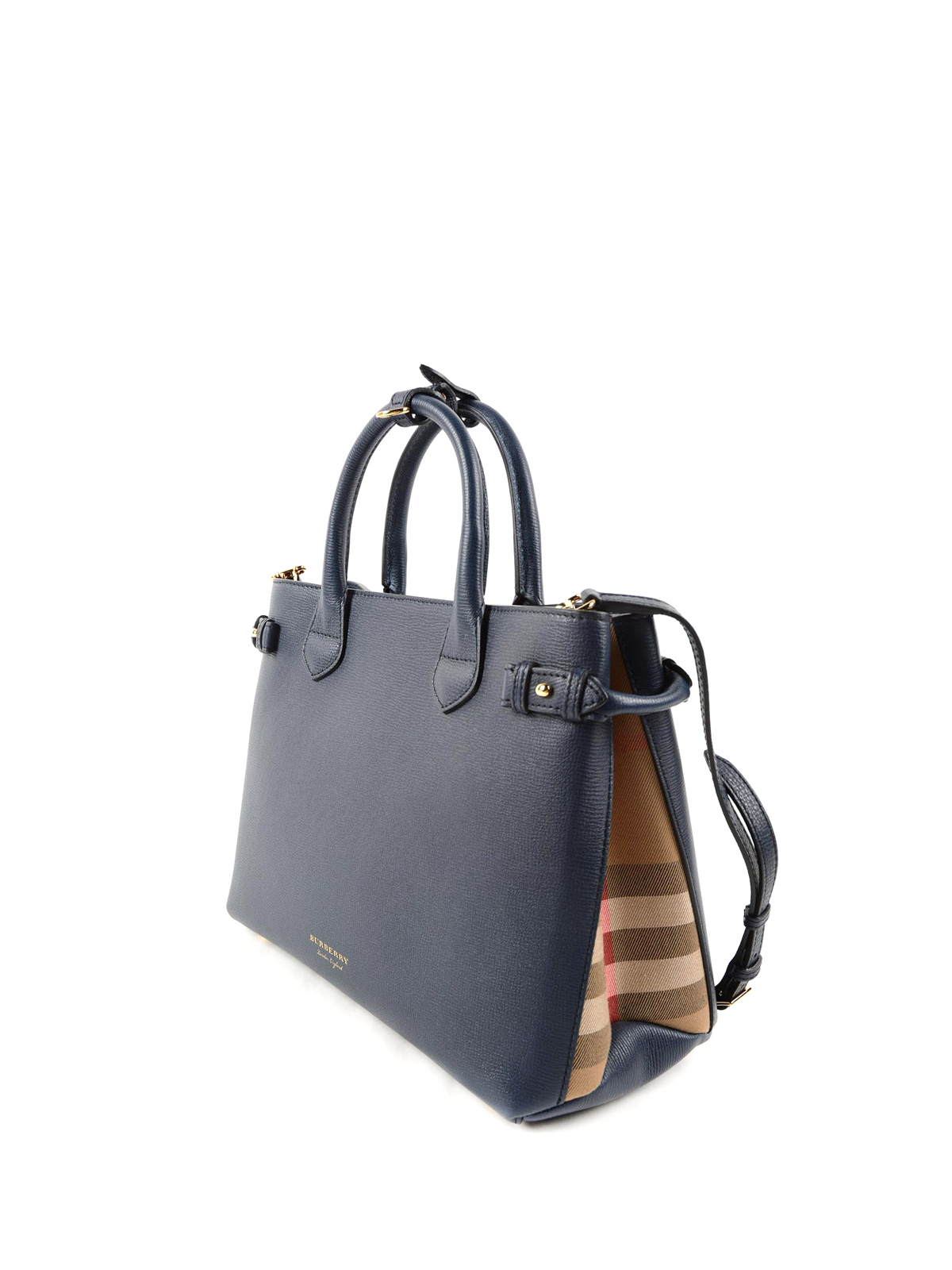 burberry medium banner leather tote