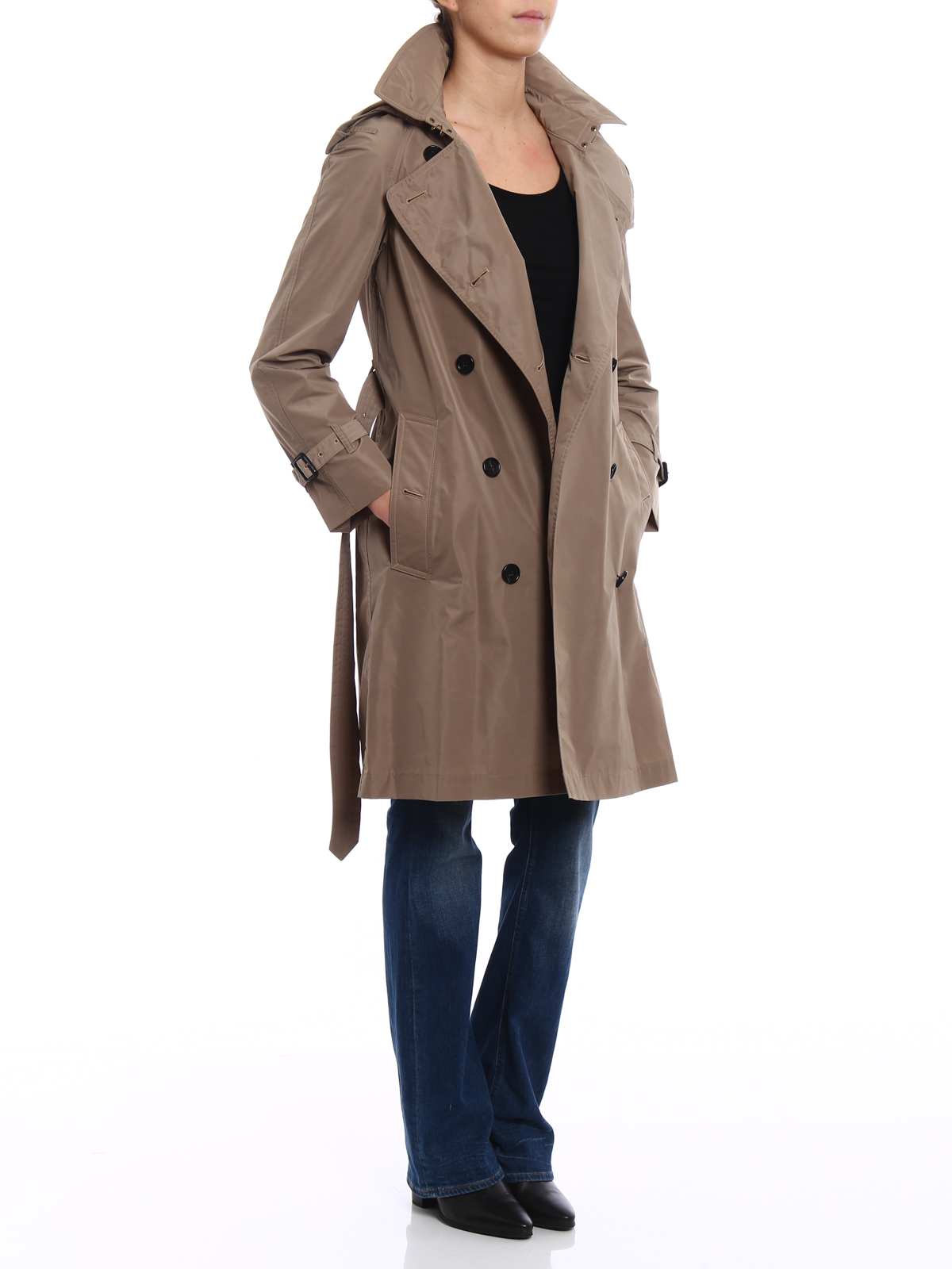 burberry amberford cotton trench coat