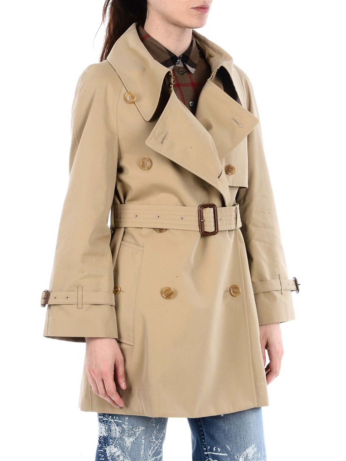 Trench coats Burberry - Oversized collar cotton trench - 4071533