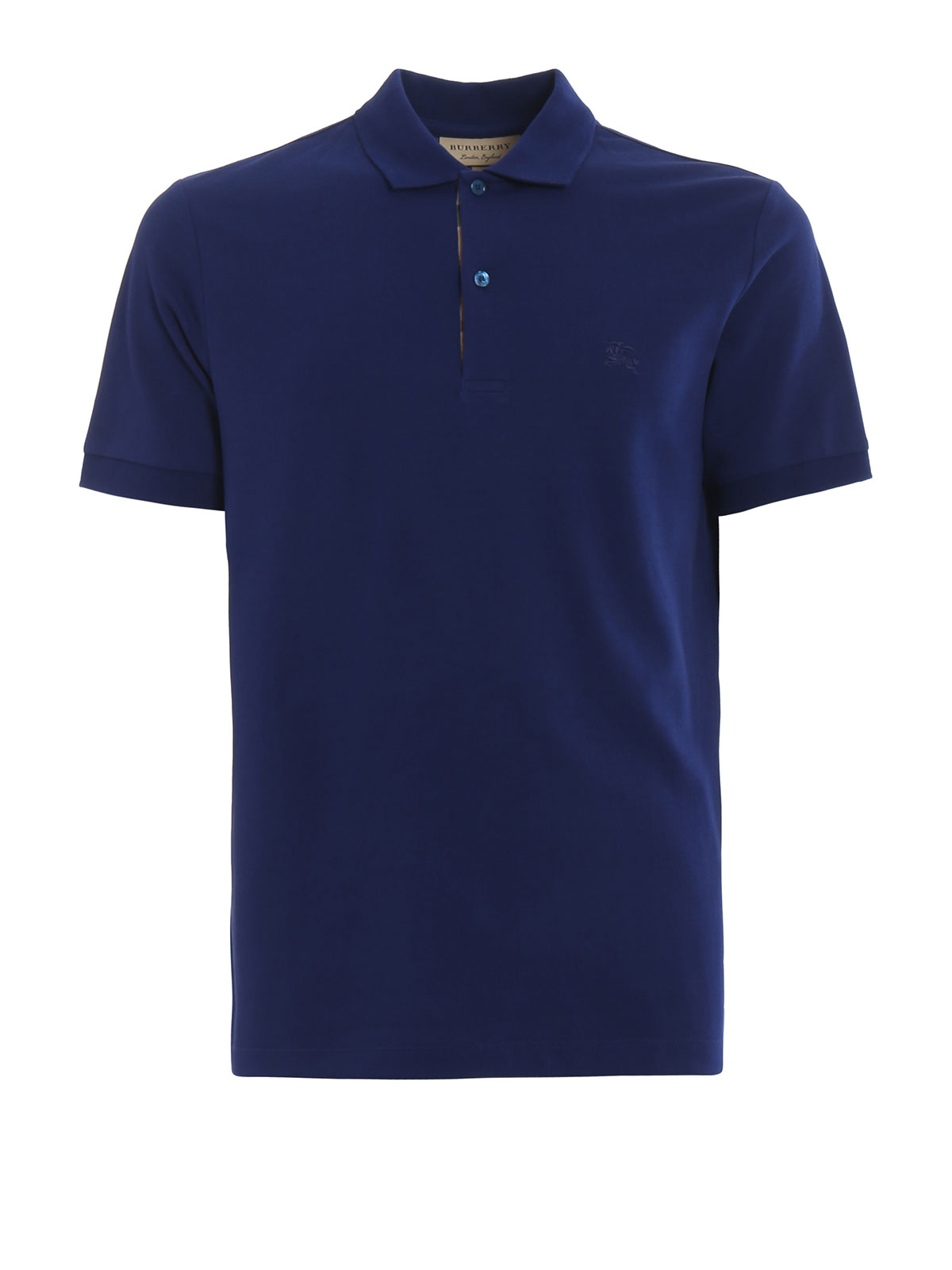 Polo shirts Burberry - Oxford blue cotton polo shirt - 4068779 | iKRIX.com