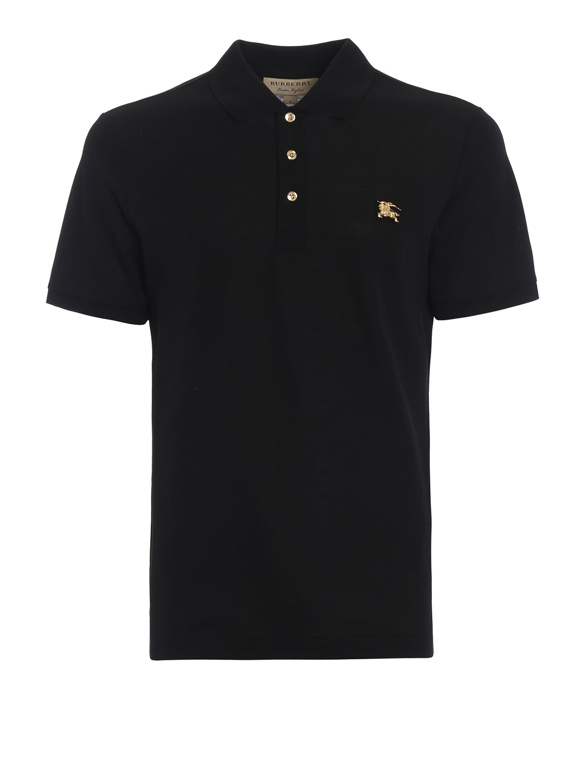 Talsworth black cotton polo shirt 
