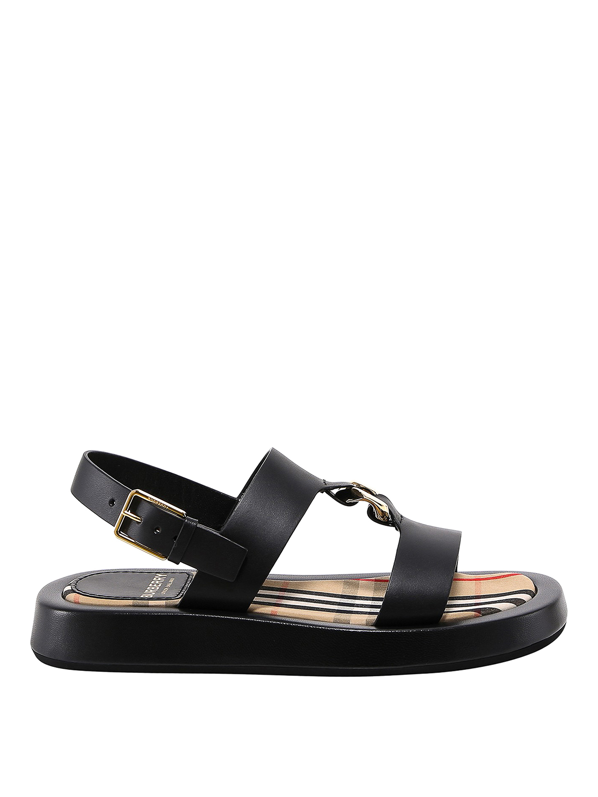 burberry sandals womens gold