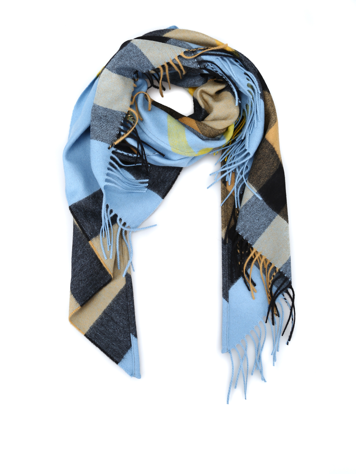 Scarves Burberry - Bandana tartan cashmere scarf - 8007128 