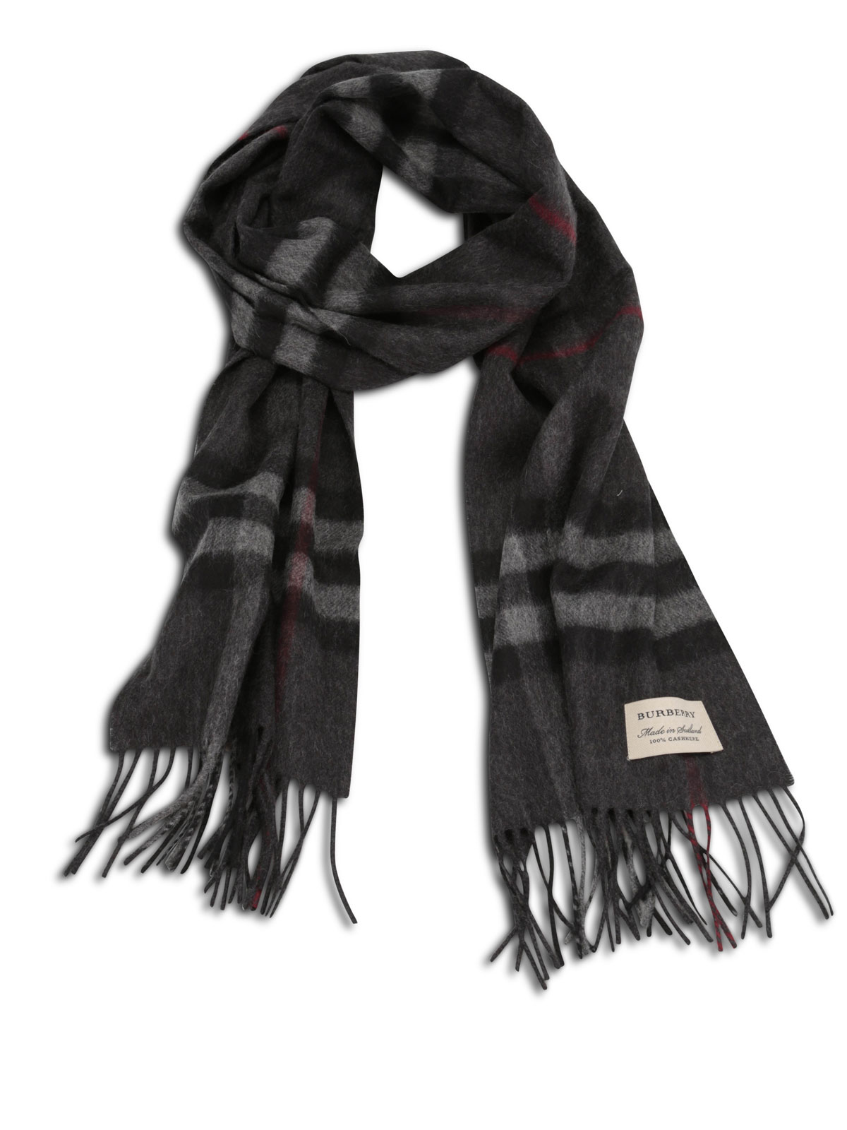 burberry giant check cashmere scarf