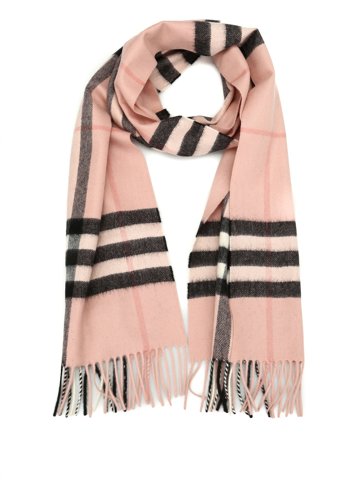 burberry animal print giant check cashmere scarf