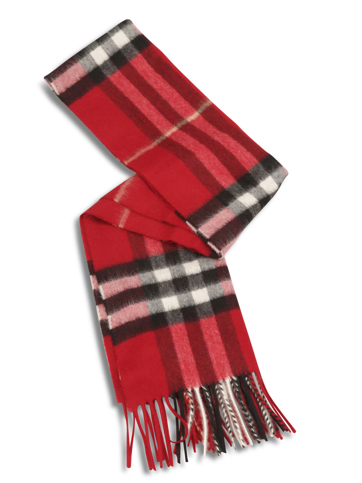 maroon burberry scarf