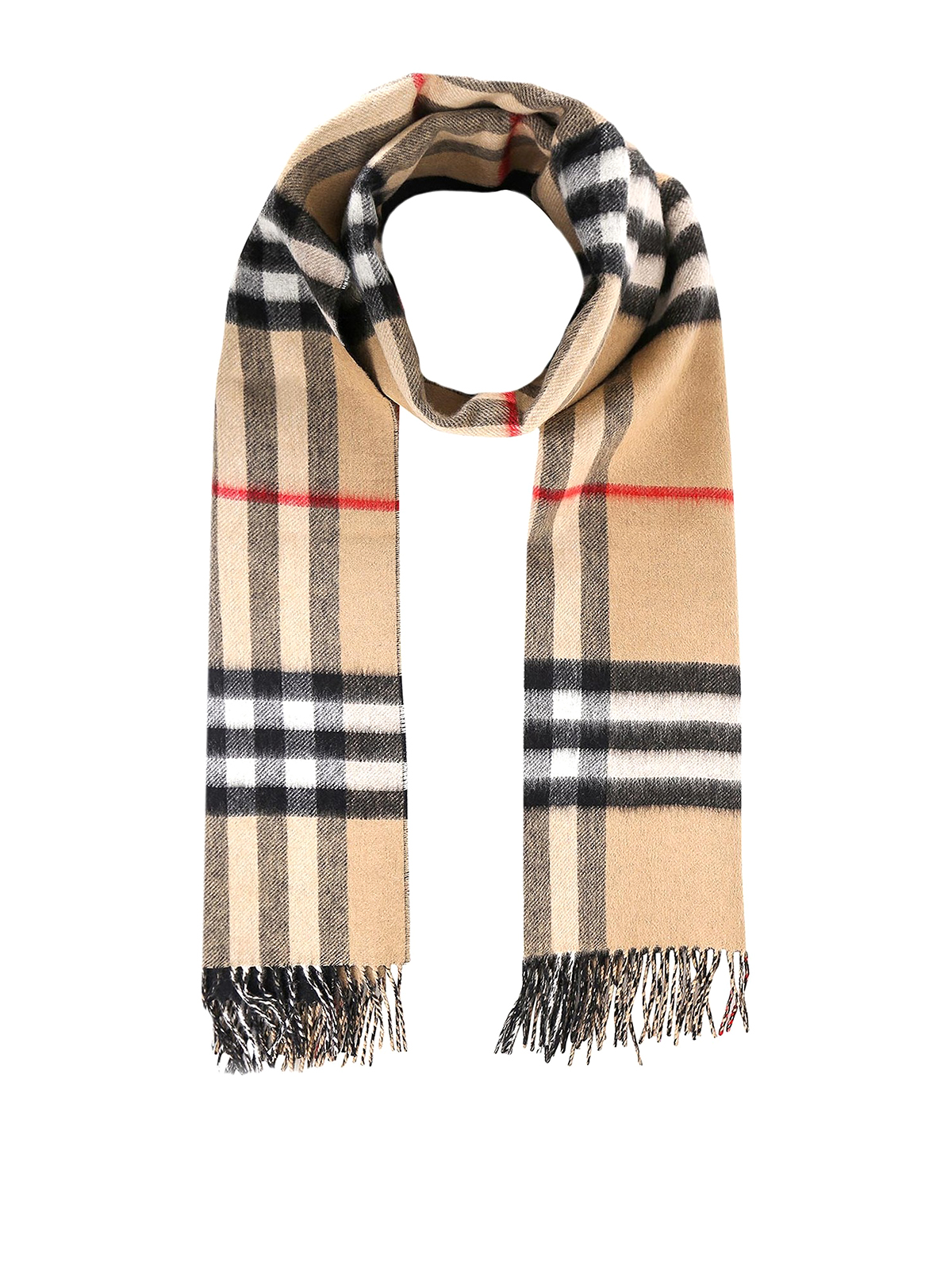 Reversible cashmere scarf