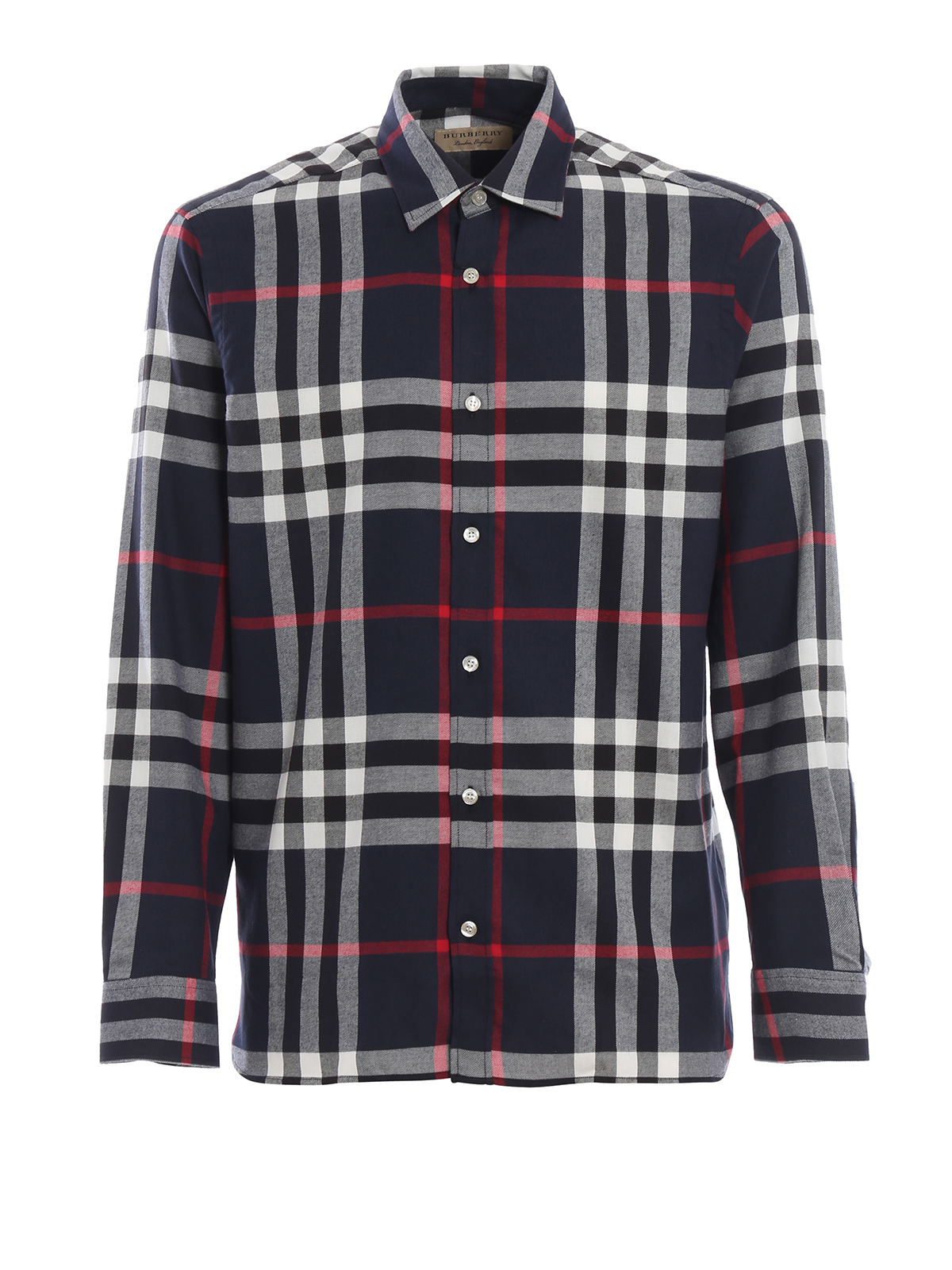 Burberry - Chequered cotton flannel shirt - shirts - 8004884 | iKRIX.com