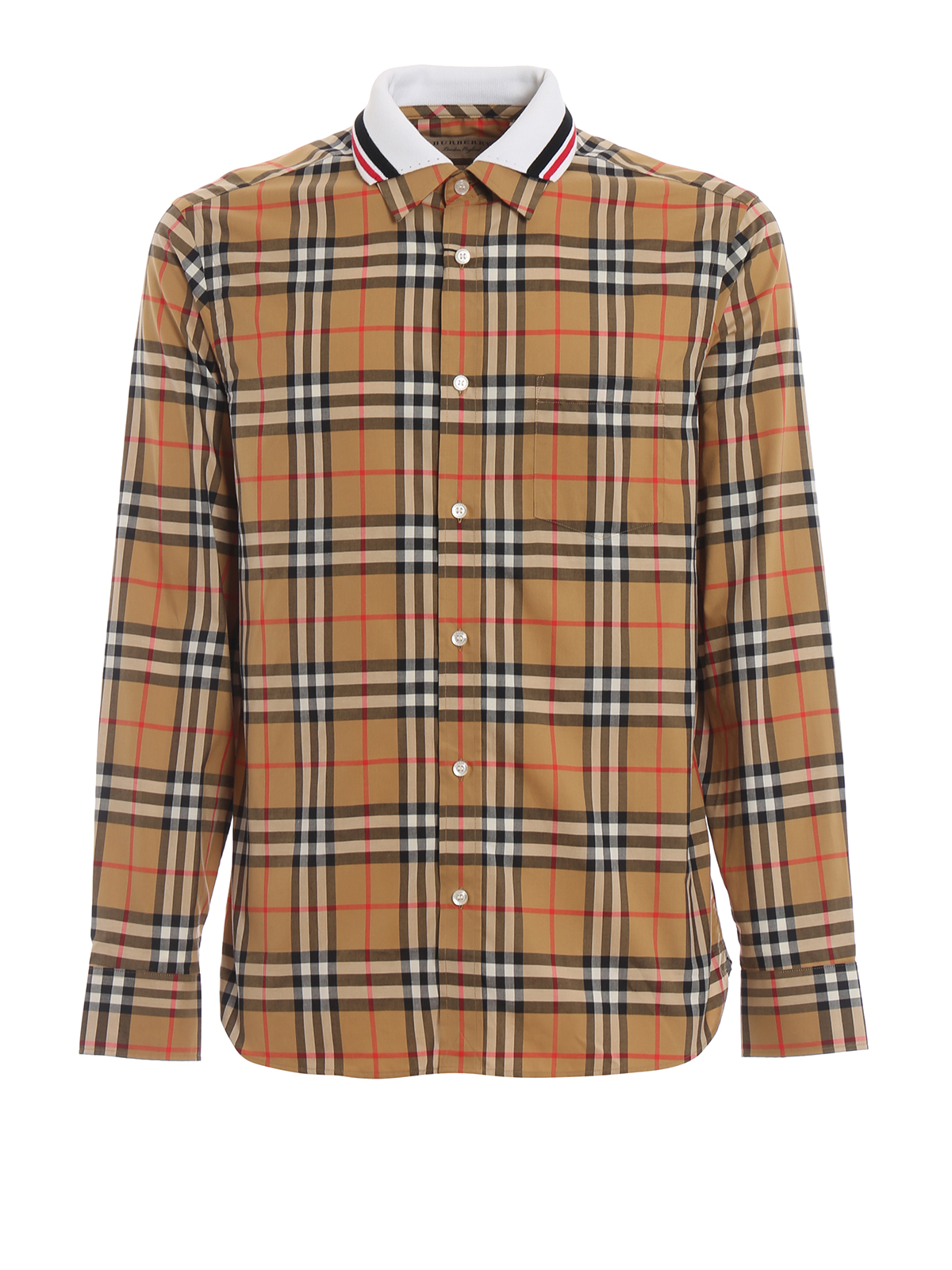 Shirts Burberry - Edward knitted collar shirt - 8004962 | iKRIX.com