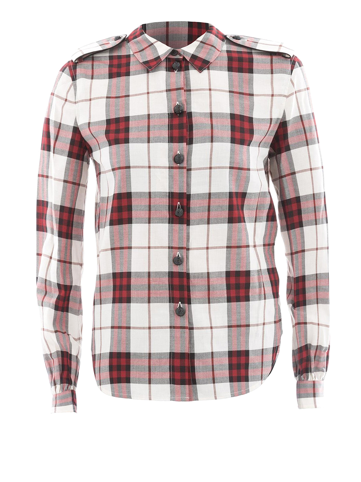 Shirts Burberry - Red cotton check flannel shirt - 4057597 