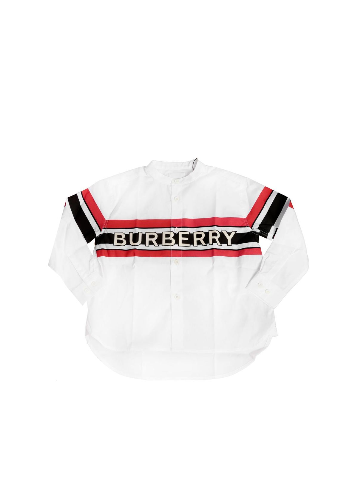 BURBERRY WHITE SHIRT WITH PRINT