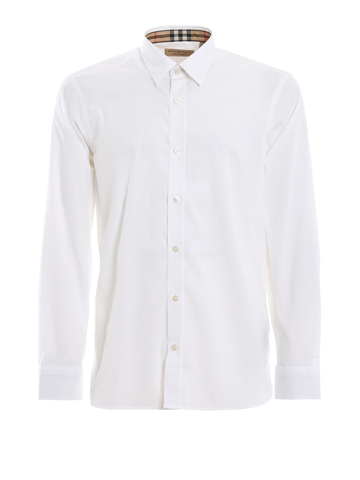 Burberry - White stretch cotton shirt 