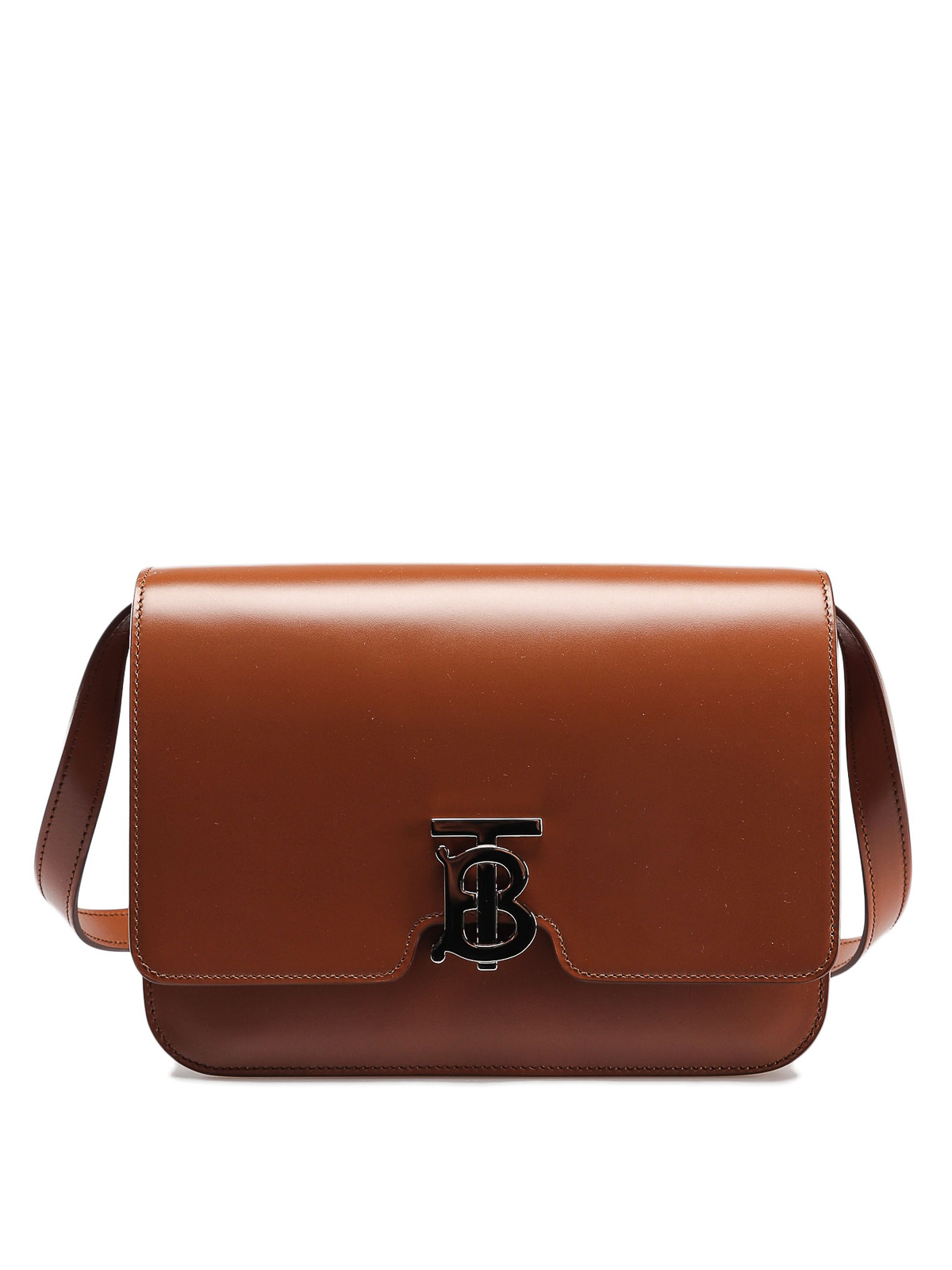 brown leather burberry bag
