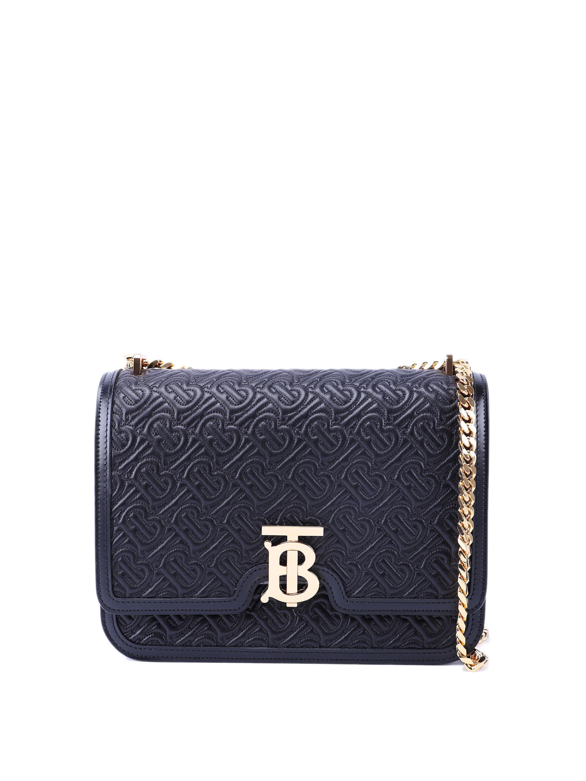 BURBERRY TB QUILTED LEATHER MEDIUM BAG