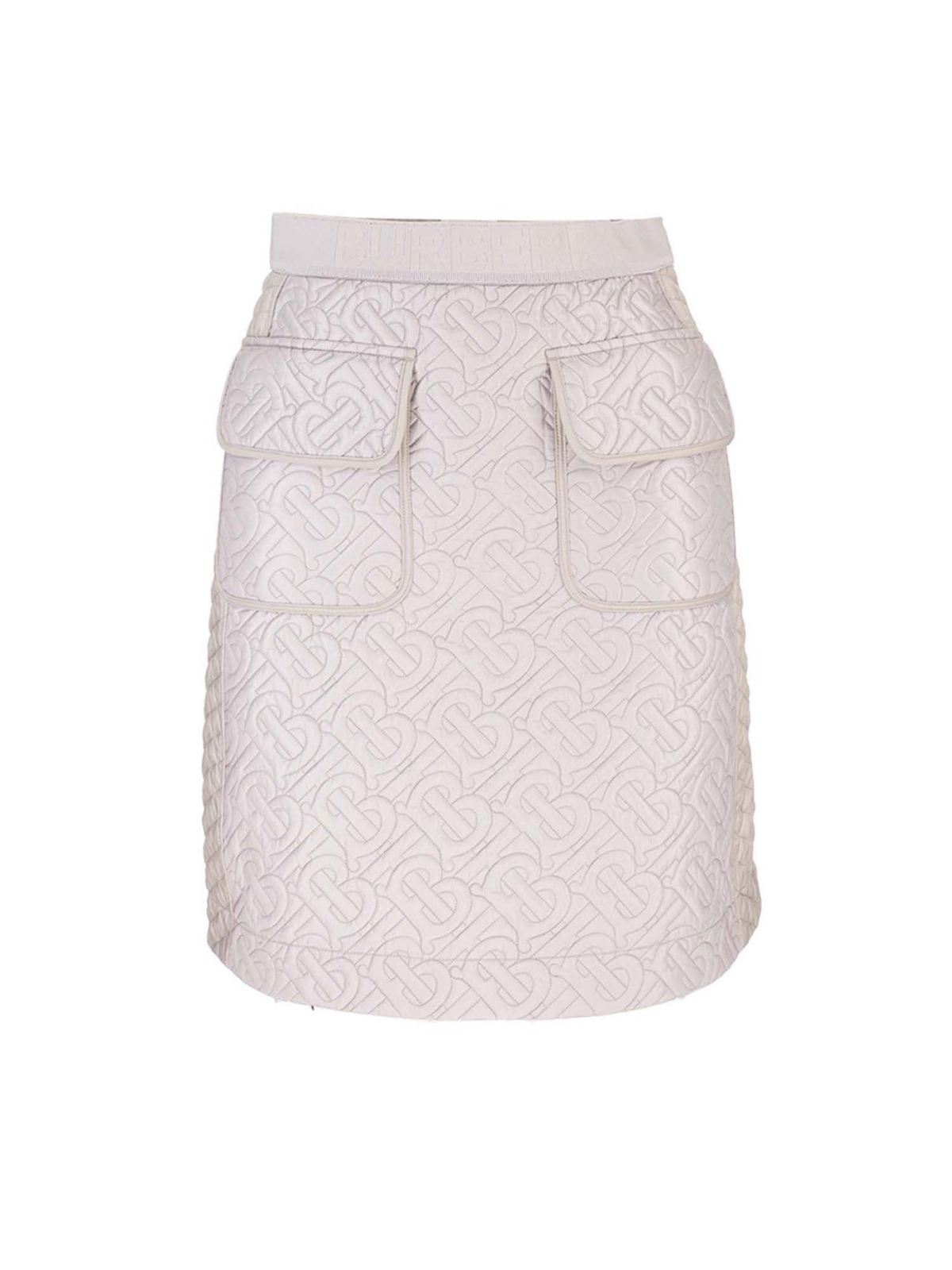 burberry falda white